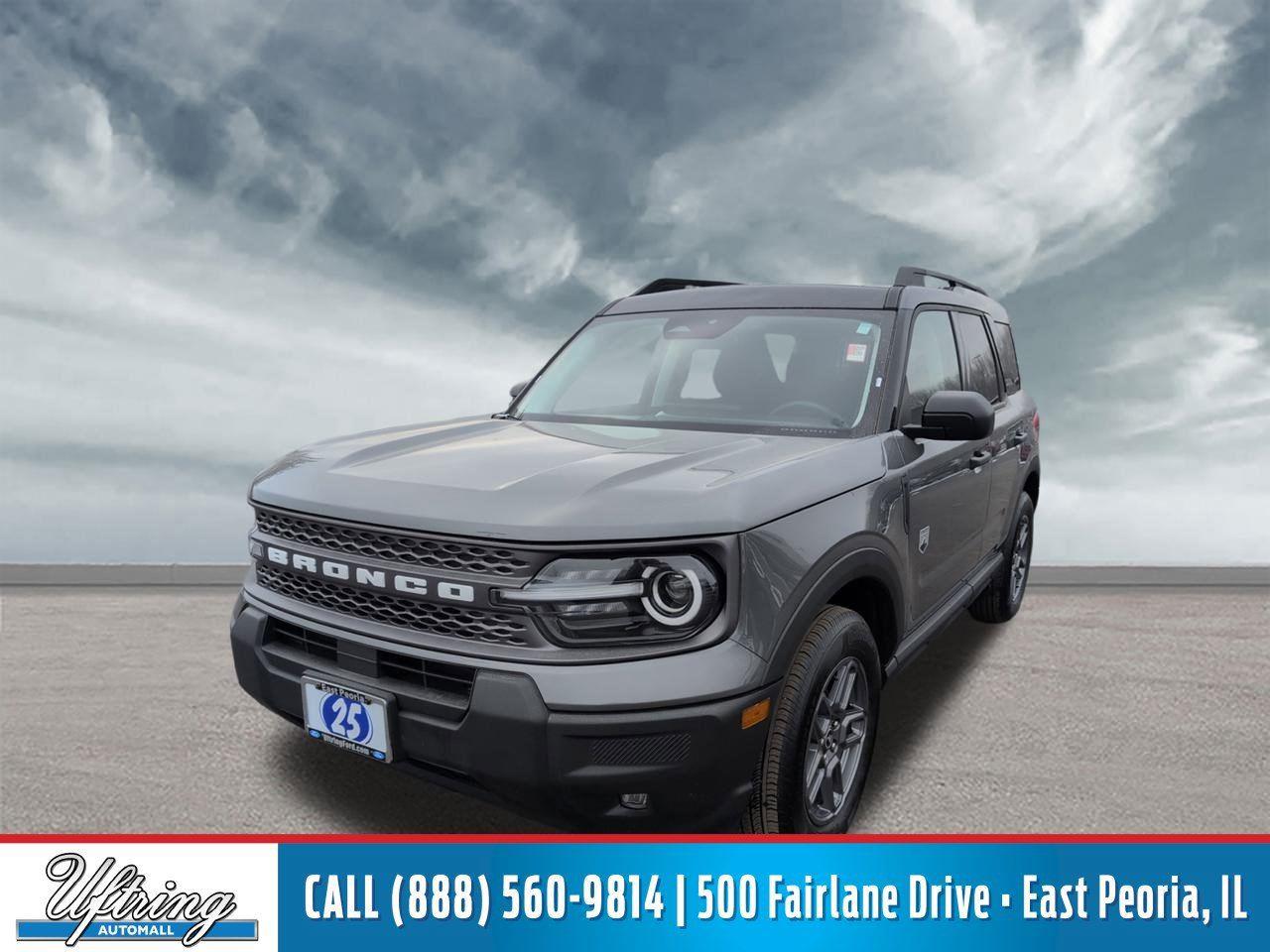 Carbonized Gray 2025 Ford Bronco Sport Big Bend AWD SUV / Crossover All-Wheel Drive 8-Speed Automatic