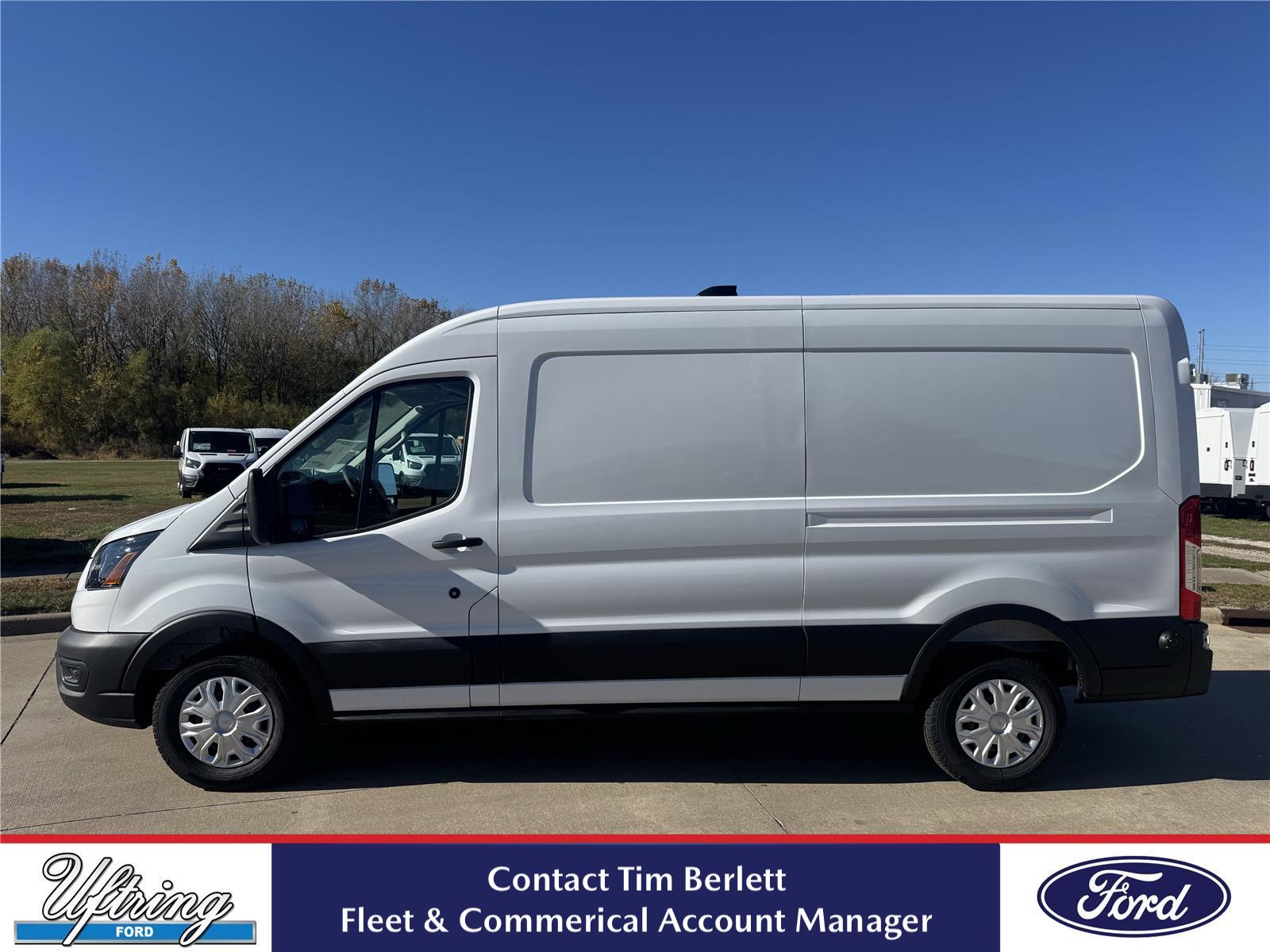Oxford White 2026 Ford Transit Cargo 250 Medium Roof LB RWD Van Rear-Wheel Drive Automatic