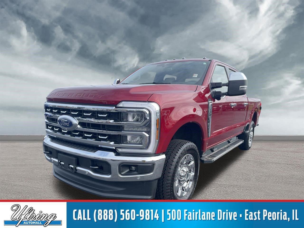 Ruby Red Metallic Tinted Clearcoat 2026 Ford F-250 Super Duty Lariat Crew Cab 4WD Pickup Truck Four-Wheel Drive Automatic