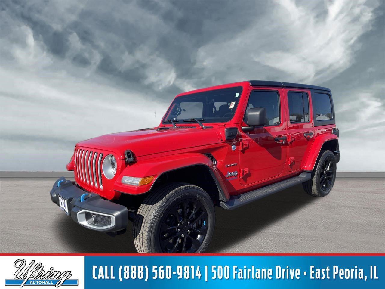 Firecracker Red Clearcoat 2022 Jeep Wrangler 4xe SUV / Crossover Four-Wheel Drive 8-Speed Automatic
