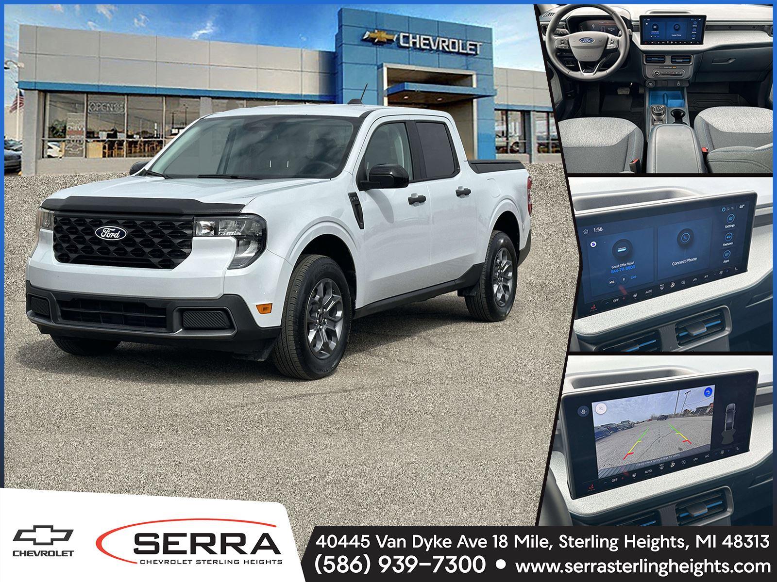 SPACE WHITE METALLIC 2025 Ford Maverick XLT SuperCrew AWD Pickup Truck All-Wheel Drive Automatic