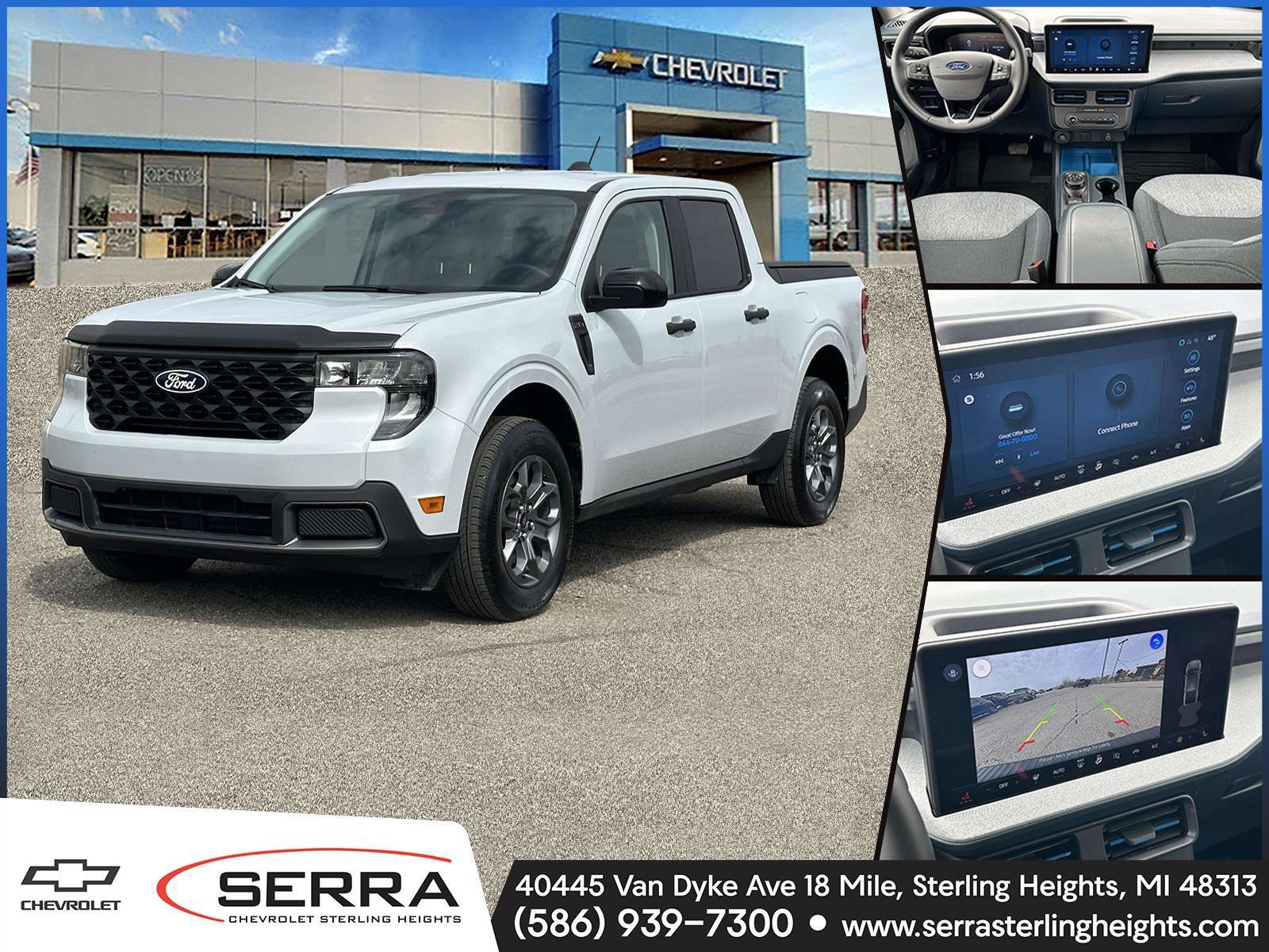 SPACE WHITE METALLIC 2025 Ford Maverick XLT SuperCrew AWD Pickup Truck All-Wheel Drive Automatic