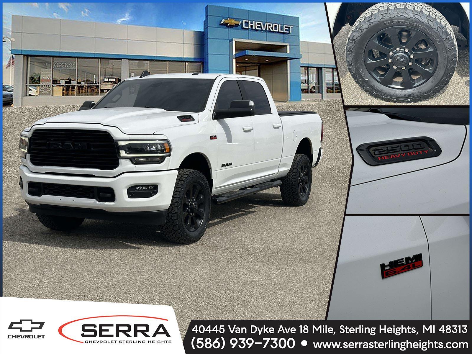 Bright White Clearcoat 2020 RAM 2500 Big Horn Crew Cab 4WD Pickup Truck Four-Wheel Drive 8-Speed Automatic