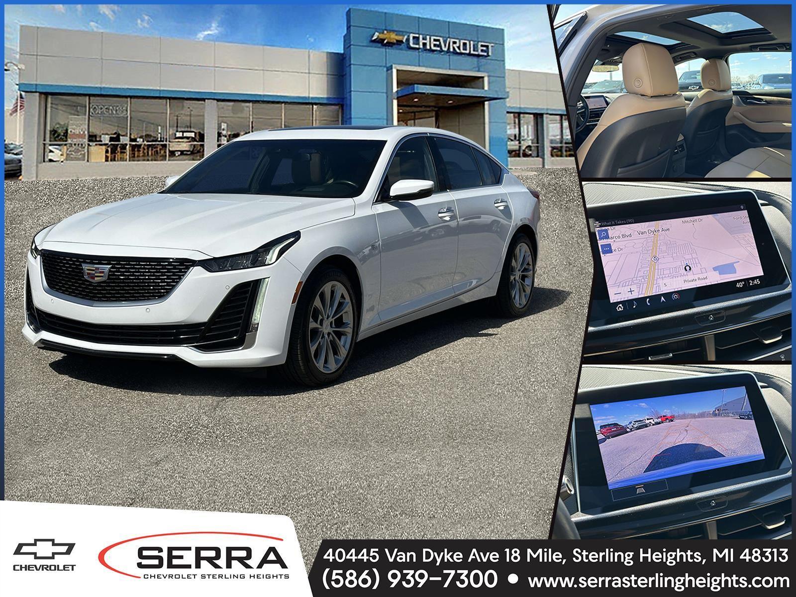 Summit White 2023 Cadillac CT5 Premium Luxury AWD Sedan All-Wheel Drive Automatic