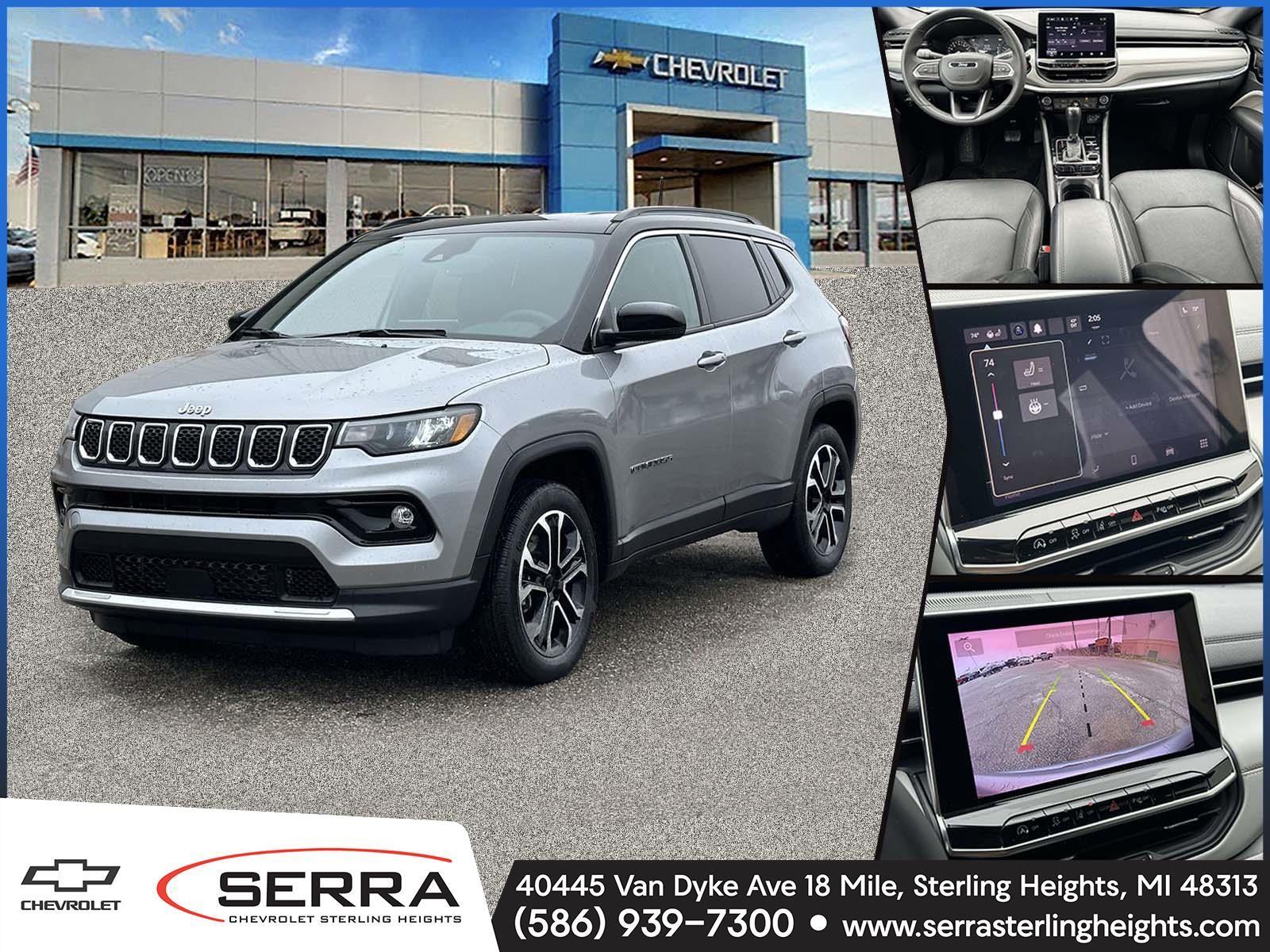 Billet Silver Metallic Clearcoat 2023 Jeep Compass Limited 4WD SUV / Crossover Four-Wheel Drive 8-Speed Automatic