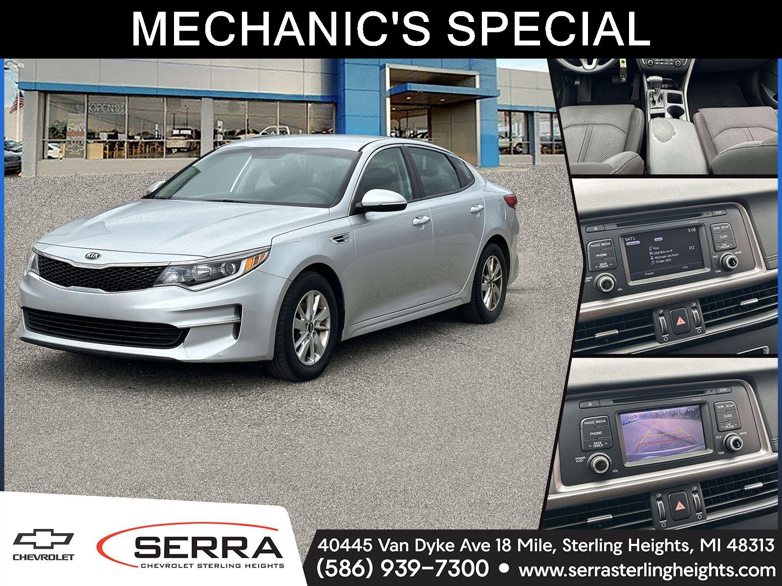Sparkling Silver 2016 Kia Optima LX Sedan Front-Wheel Drive 6-Speed Automatic