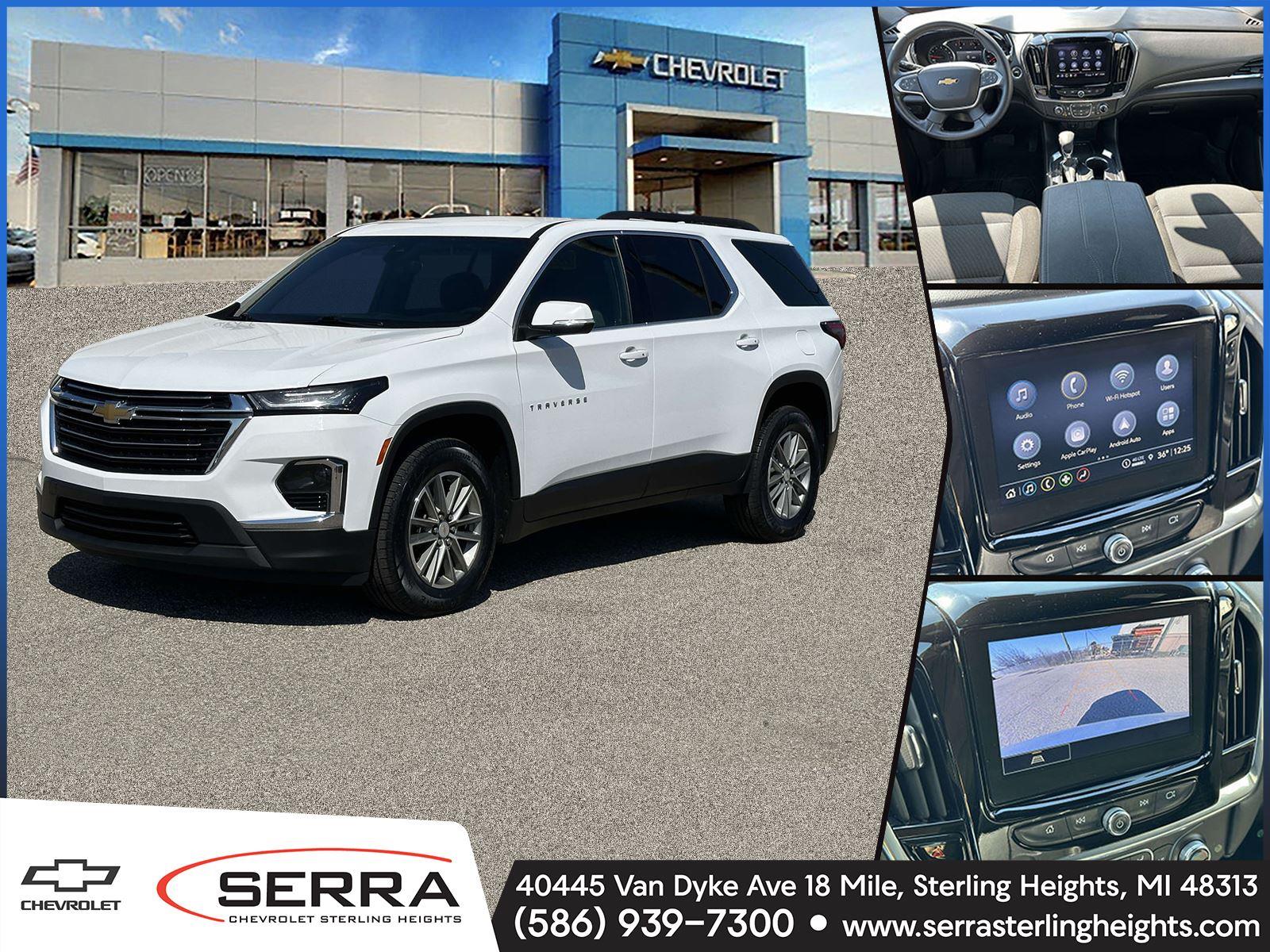 Summit White 2023 Chevrolet Traverse LT Cloth FWD SUV / Crossover Front-Wheel Drive 9-Speed Automatic