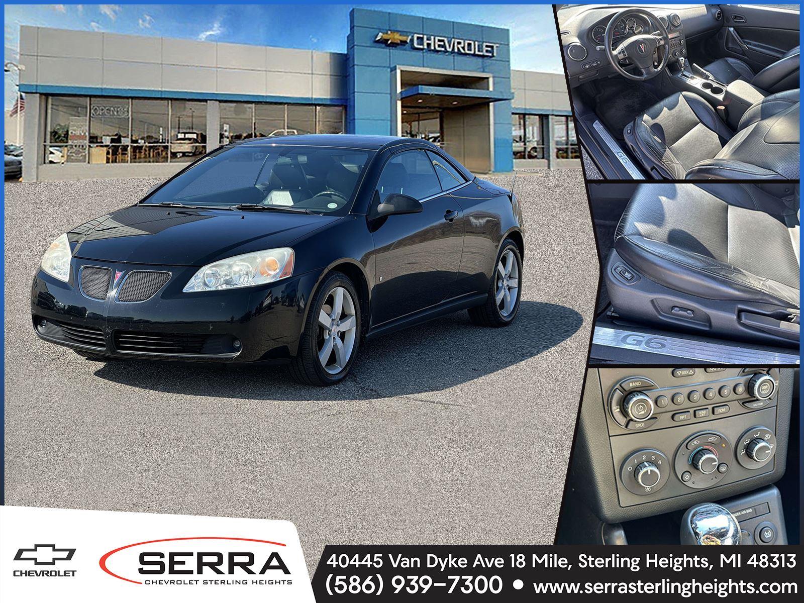 Black 2007 Pontiac G6 GT Sedan Front-Wheel Drive 4-Speed Automatic Overdrive