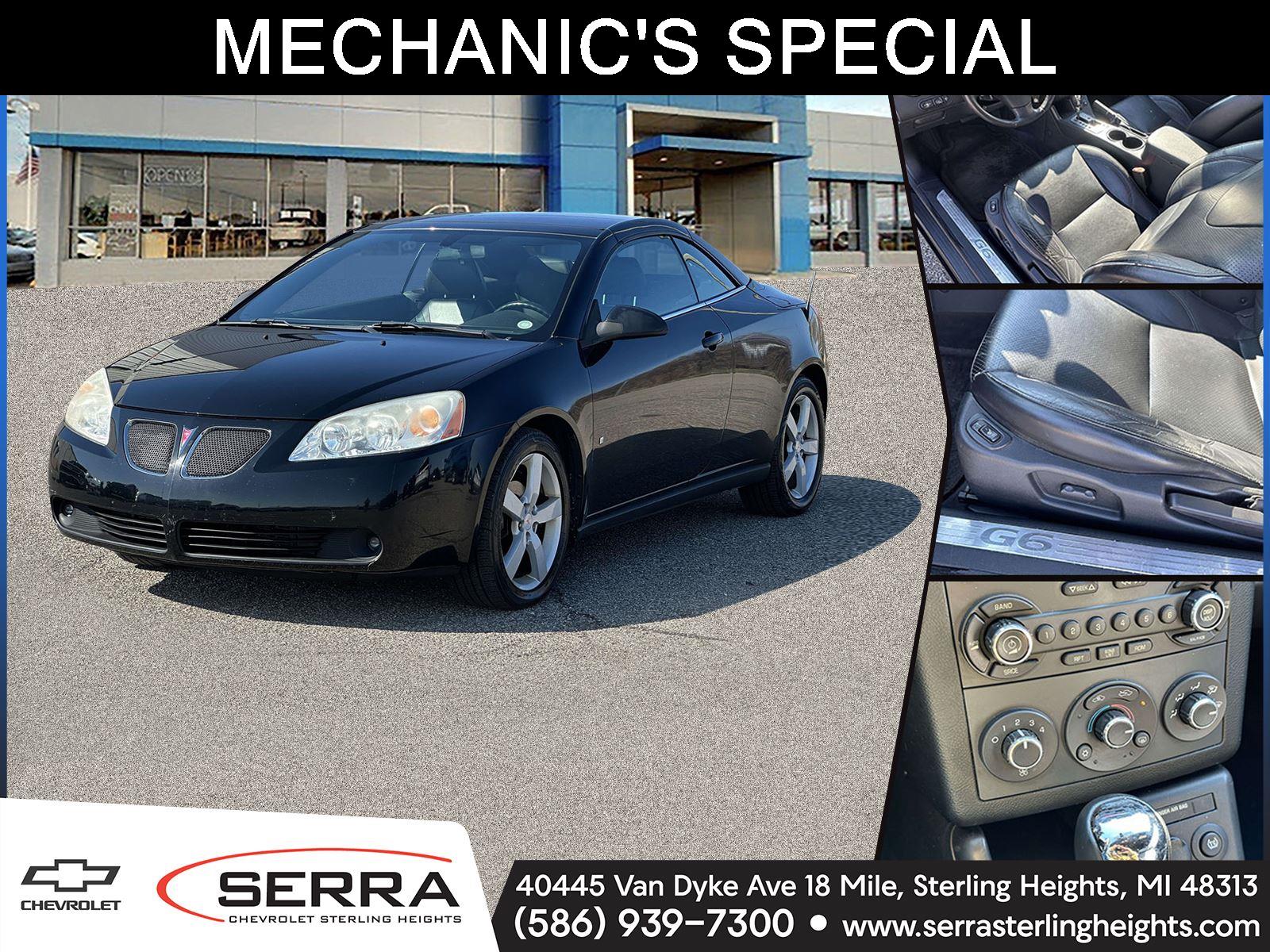 Black 2007 Pontiac G6 GT Sedan Front-Wheel Drive 4-Speed Automatic Overdrive
