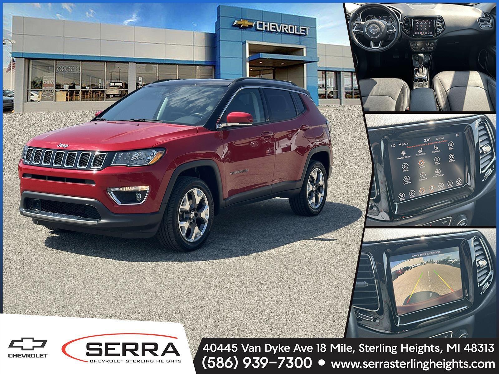 Redline Pearlcoat 2021 Jeep Compass Limited 4WD SUV / Crossover Four-Wheel Drive 9-Speed Automatic