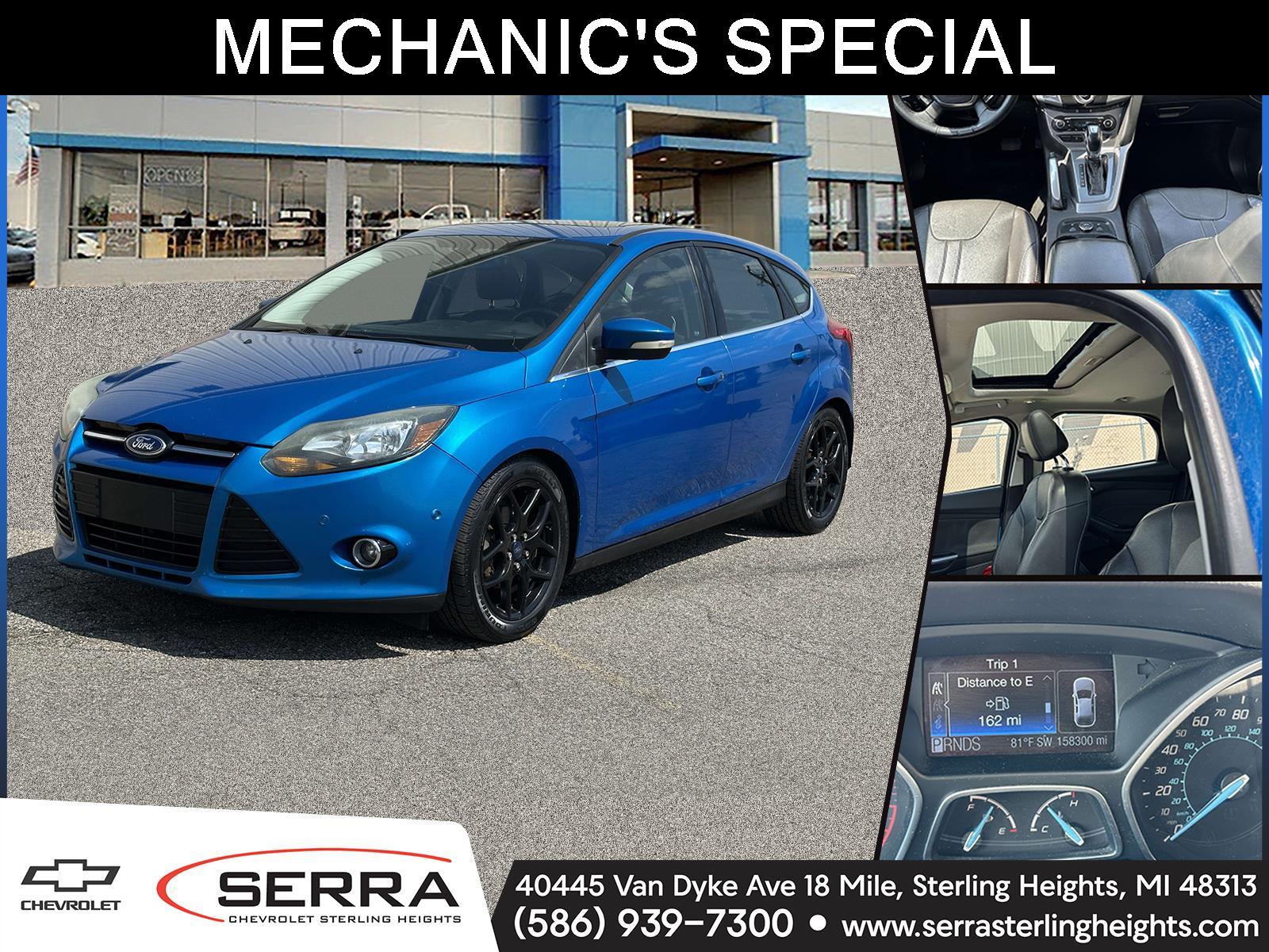 Blue Candy Metallic 2012 Ford Focus Titanium Hatchback Hatchback Front-Wheel Drive 6-Speed Automatic