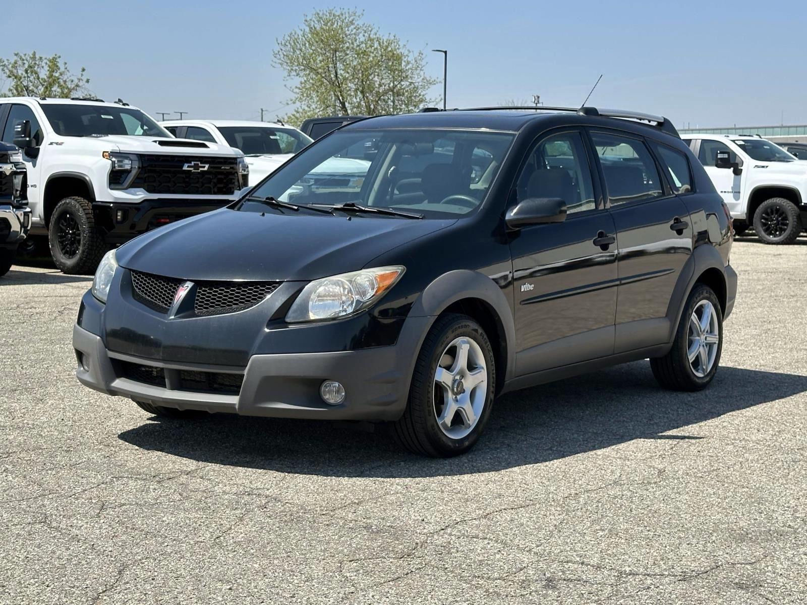 Abyss Black 2003 Pontiac Vibe Base Hatchback Front-Wheel Drive 4-Speed Automatic Overdrive
