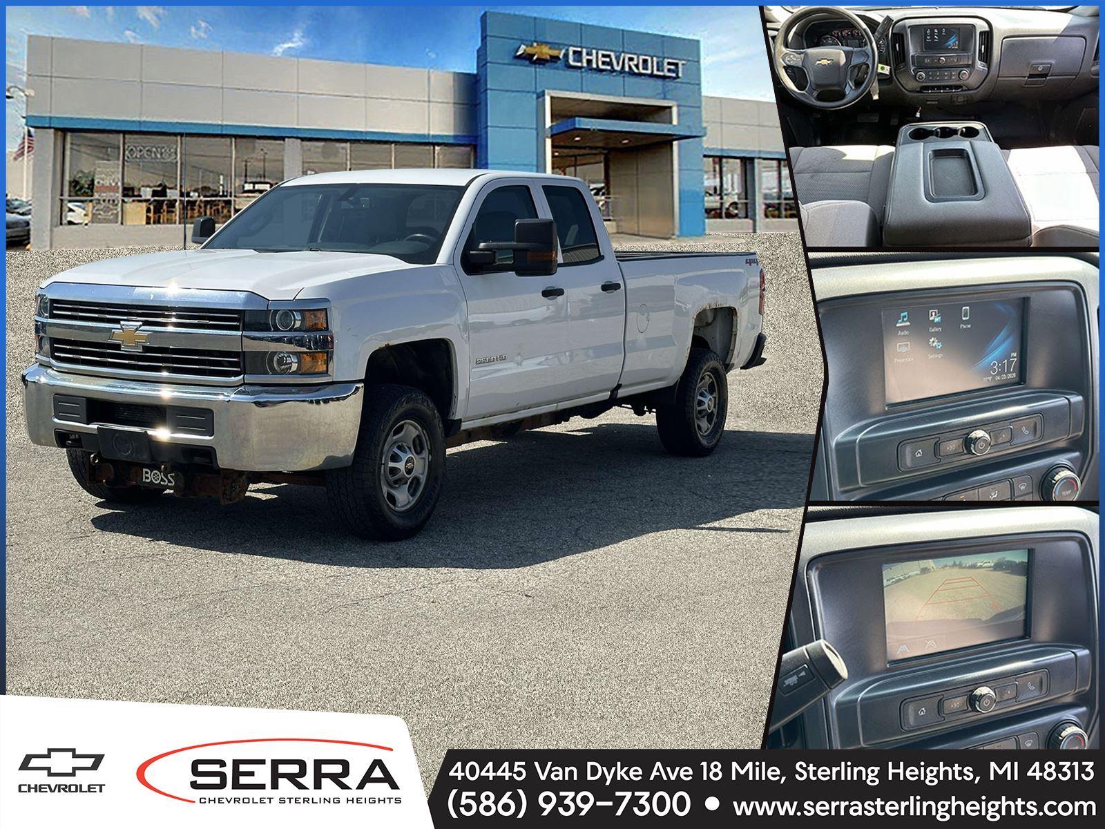 Summit White 2018 Chevrolet Silverado 2500HD Work Truck Double Cab 4WD Pickup Truck Four-Wheel Drive 6-Speed Automatic