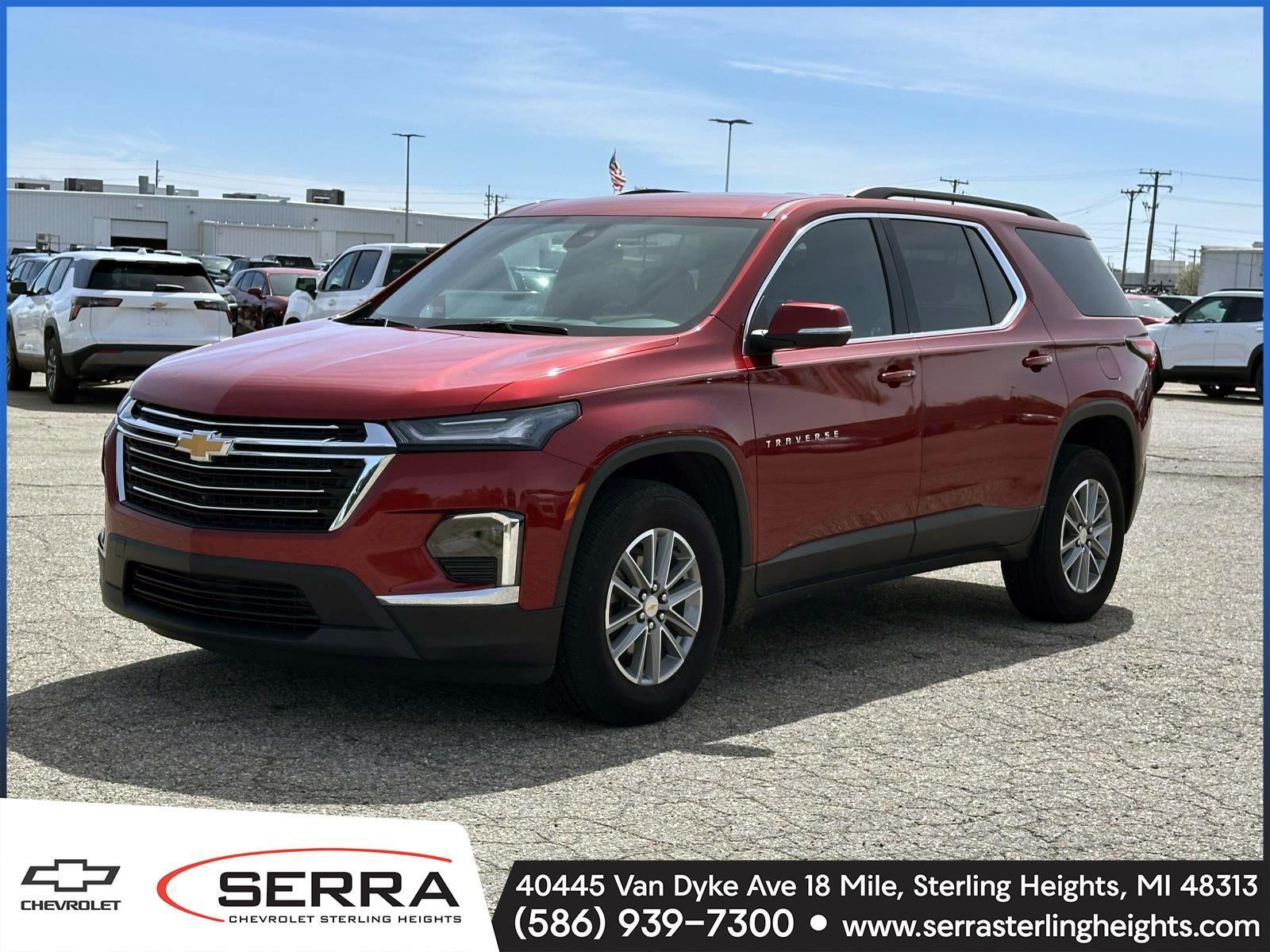 Radiant Red Tintcoat 2023 Chevrolet Traverse LT Cloth FWD SUV / Crossover Front-Wheel Drive 9-Speed Automatic