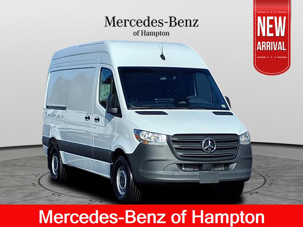 White 2025 Mercedes-Benz Sprinter Cargo 2500 144 RWD Van Rear-Wheel Drive Automatic