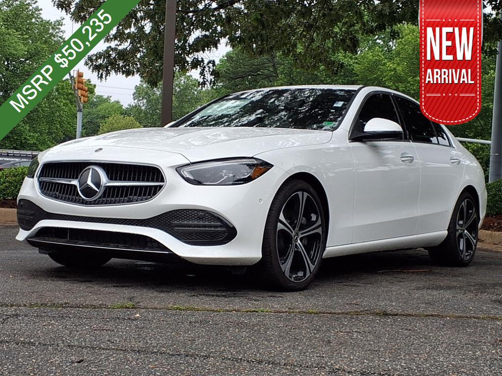 Polar White 2025 Mercedes-Benz C-Class C 300 RWD Sedan Rear-Wheel Drive Automatic
