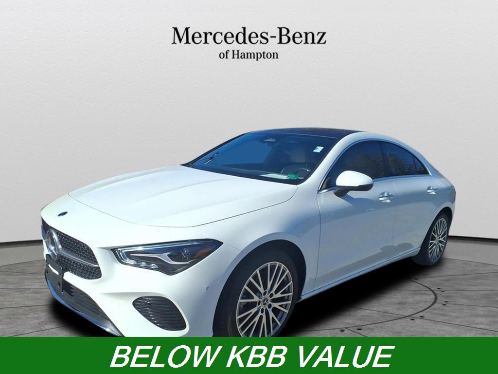 Polar White 2025 Mercedes-Benz CLA 250 FWD Coupe Front-Wheel Drive Automatic