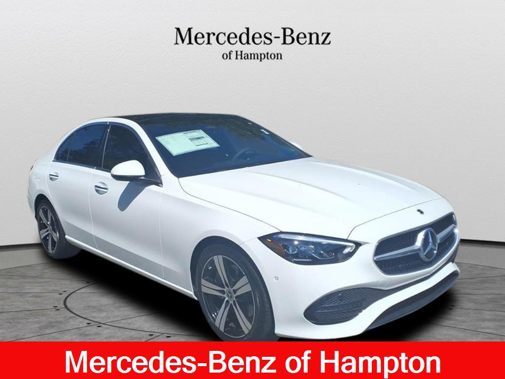 Polar White 2025 Mercedes-Benz C-Class Sedan All-Wheel Drive Automatic
