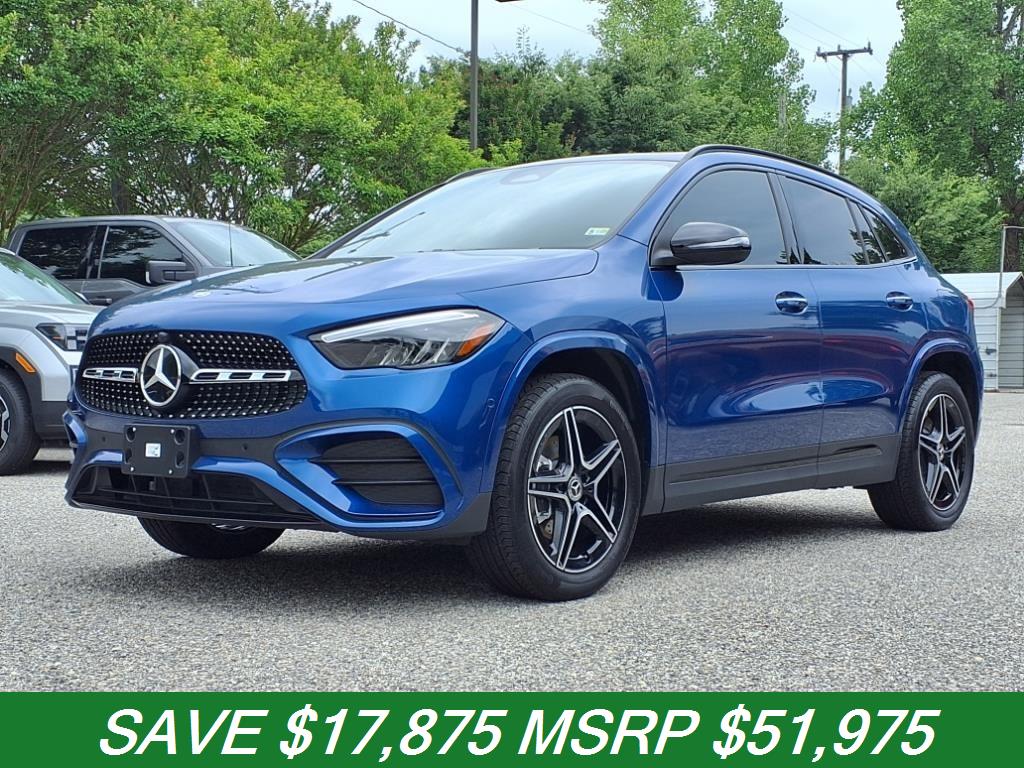 Starling Blue Metallic 2024 Mercedes-Benz GLA 250 4MATIC SUV / Crossover All-Wheel Drive Automatic