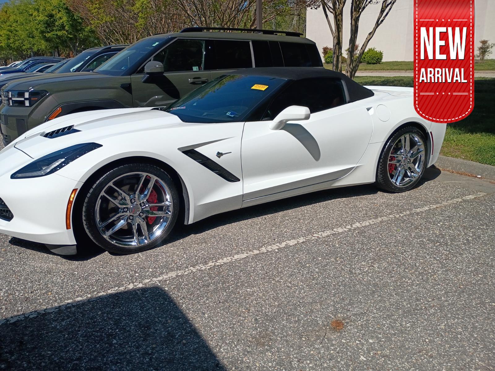 Arctic White 2015 Chevrolet Corvette Stingray 2LT Convertible RWD Convertible Rear-Wheel Drive 8-Speed Automatic