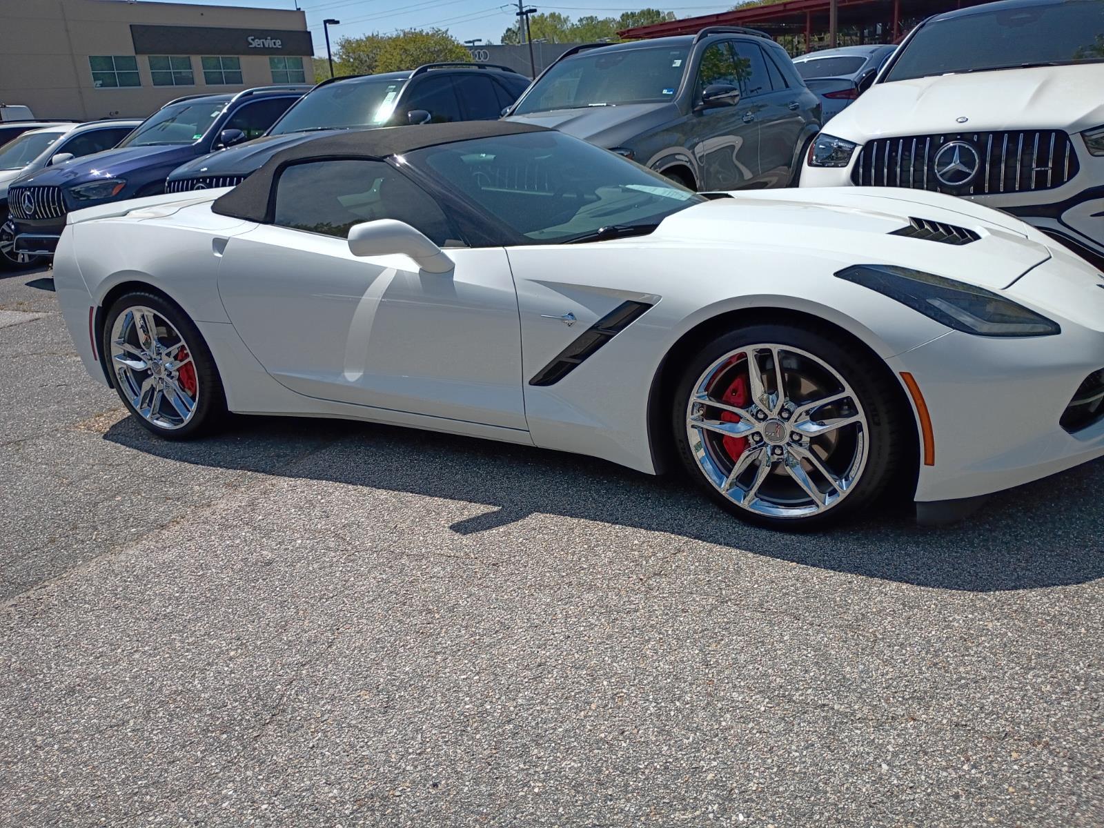 Arctic White 2015 Chevrolet Corvette Stingray 2LT Convertible RWD Convertible Rear-Wheel Drive 8-Speed Automatic