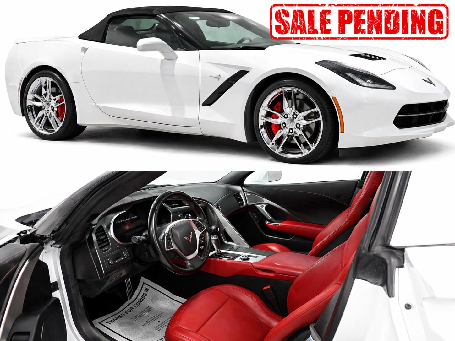 Arctic White 2015 Chevrolet Corvette Stingray 2LT Convertible RWD Convertible Rear-Wheel Drive 8-Speed Automatic