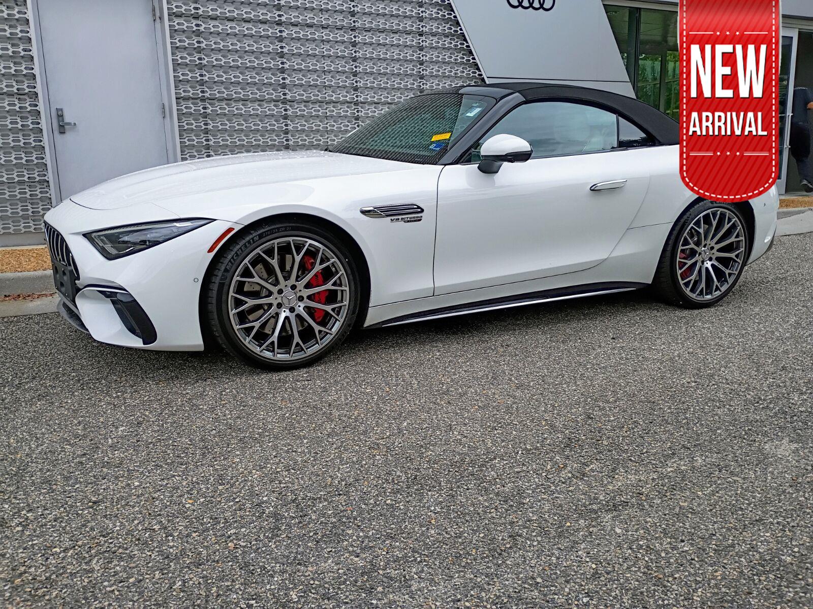MANUFAKTUR Moonlight White Metallic 2022 Mercedes-Benz SL-Class Convertible All-Wheel Drive Automatic