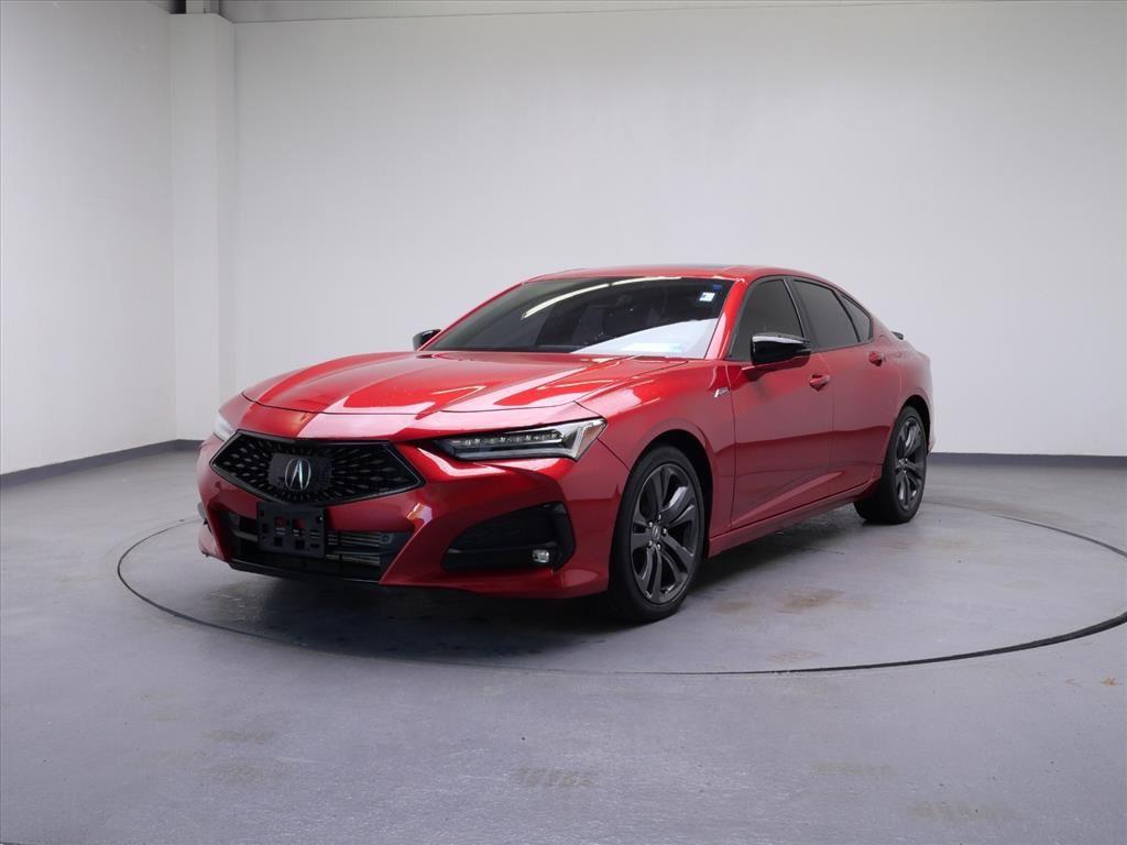 Performance Red Pearl 2023 Acura TLX FWD with A-Spec Package Sedan Front-Wheel Drive