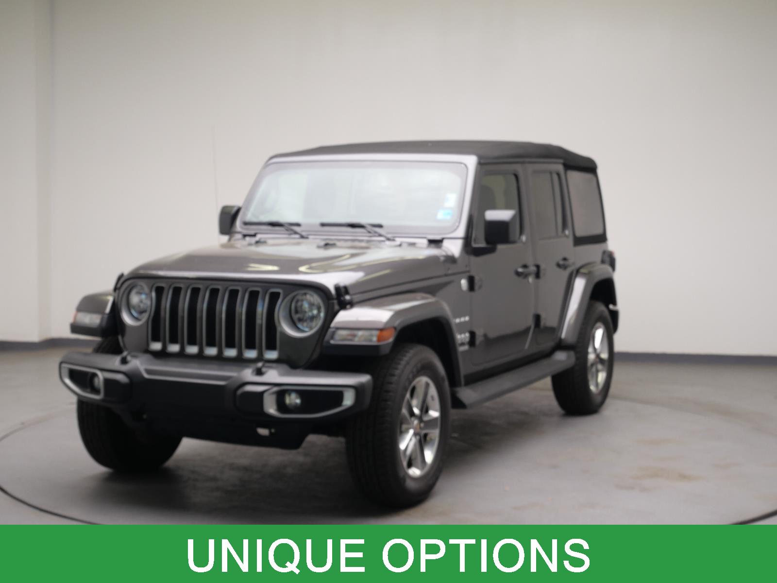 Gray (Granite Crystal Metallic Clearcoat) 2019 Jeep Wrangler Unlimited Sahara 4WD SUV / Crossover Four-Wheel Drive 8-Speed Automatic