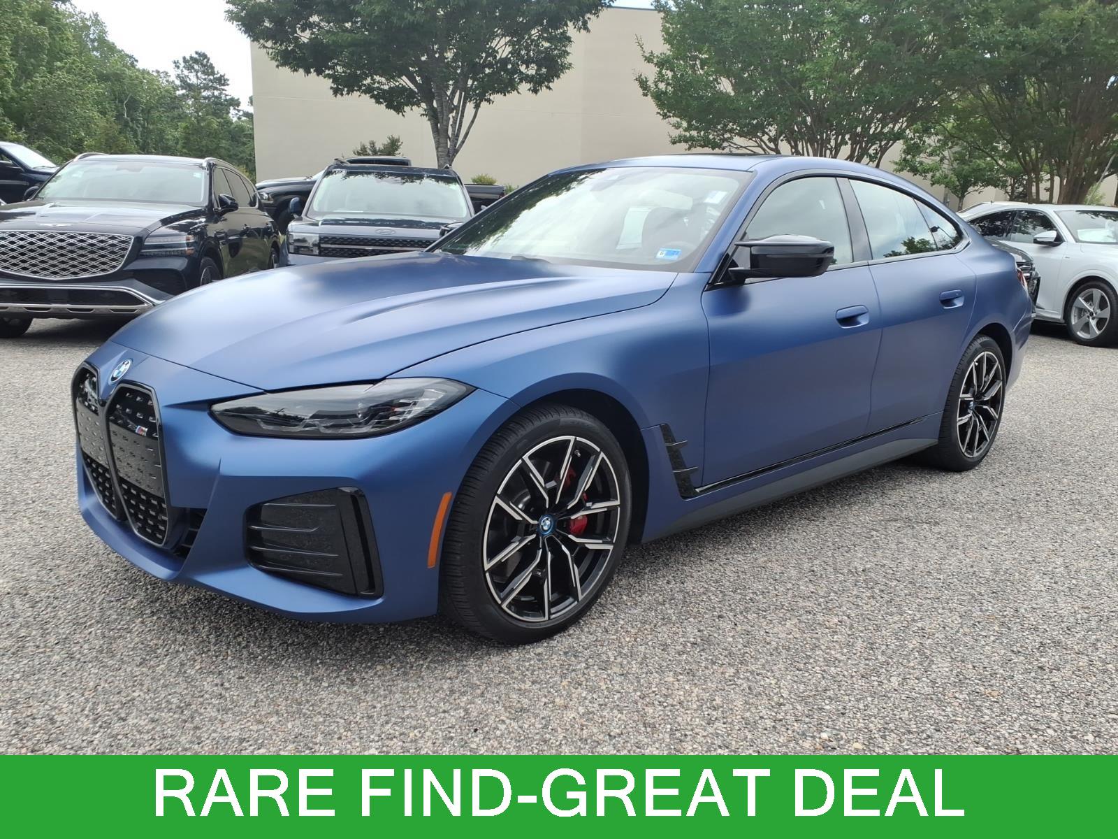 Frozen Portimao Blue Metallic 2023 BMW i4 Sedan All-Wheel Drive Automatic