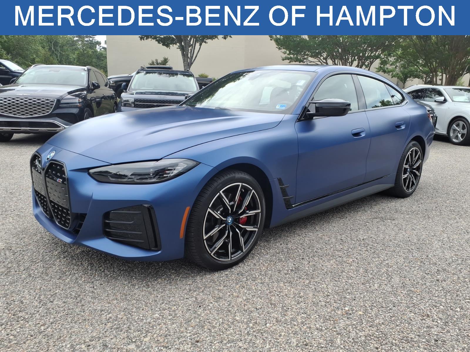 Frozen Portimao Blue Metallic 2023 BMW i4 Sedan All-Wheel Drive Automatic