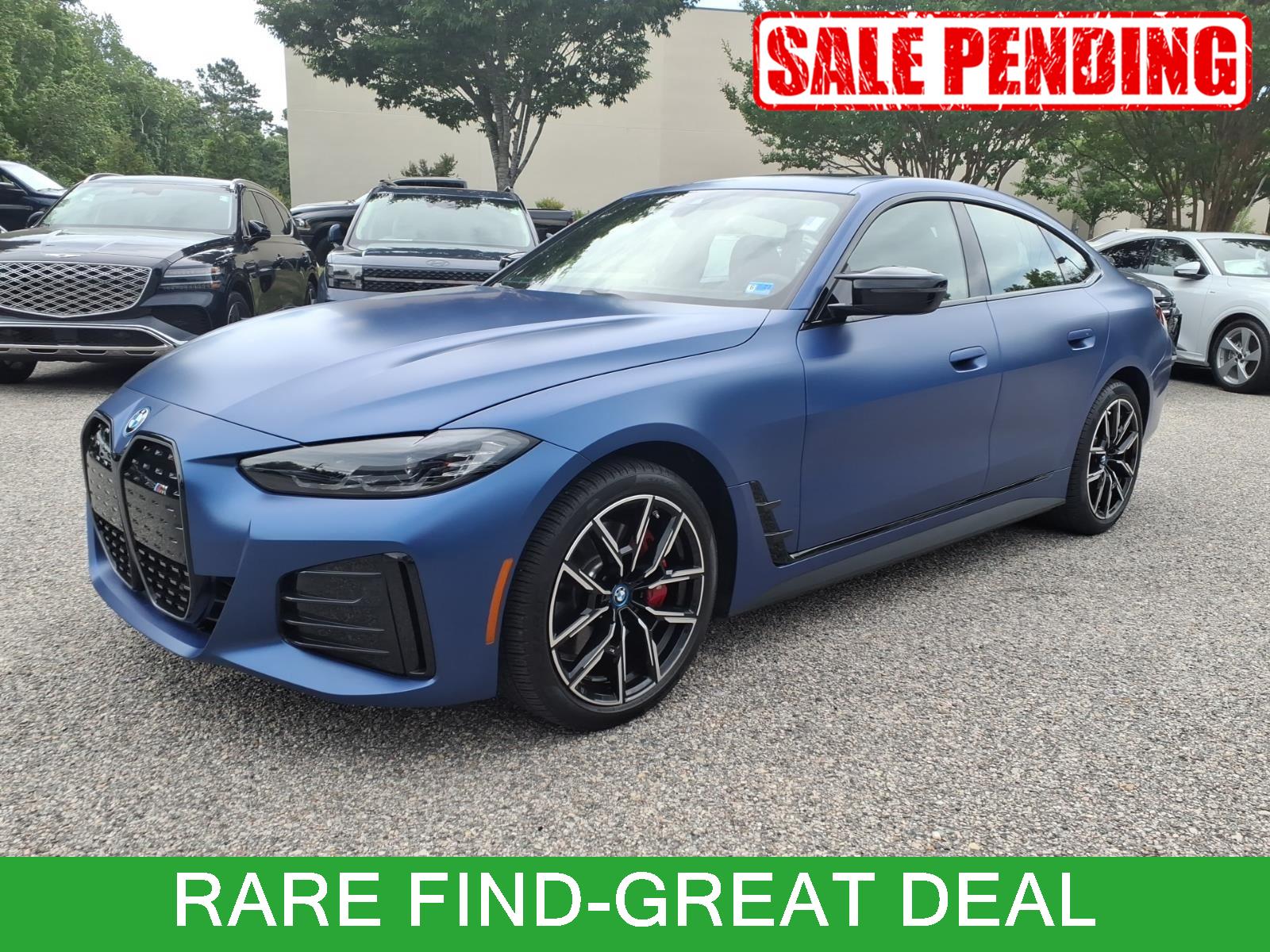 Frozen Portimao Blue Metallic 2023 BMW i4 Sedan All-Wheel Drive Automatic