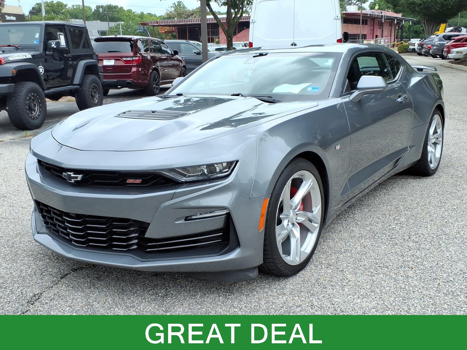 Gray (Satin Steel Metallic) 2022 Chevrolet Camaro Coupe Rear-Wheel Drive Automatic
