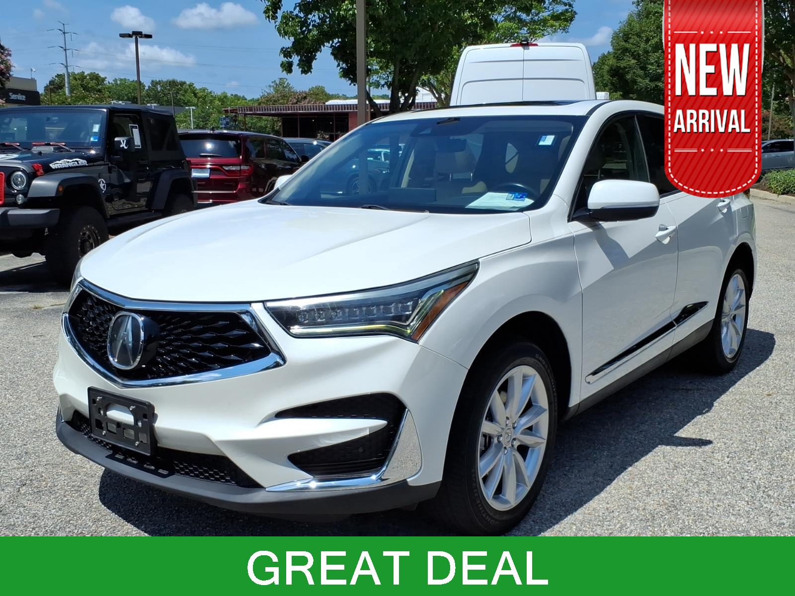 Platinum White Pearl 2020 Acura RDX SUV / Crossover Front-Wheel Drive Automatic