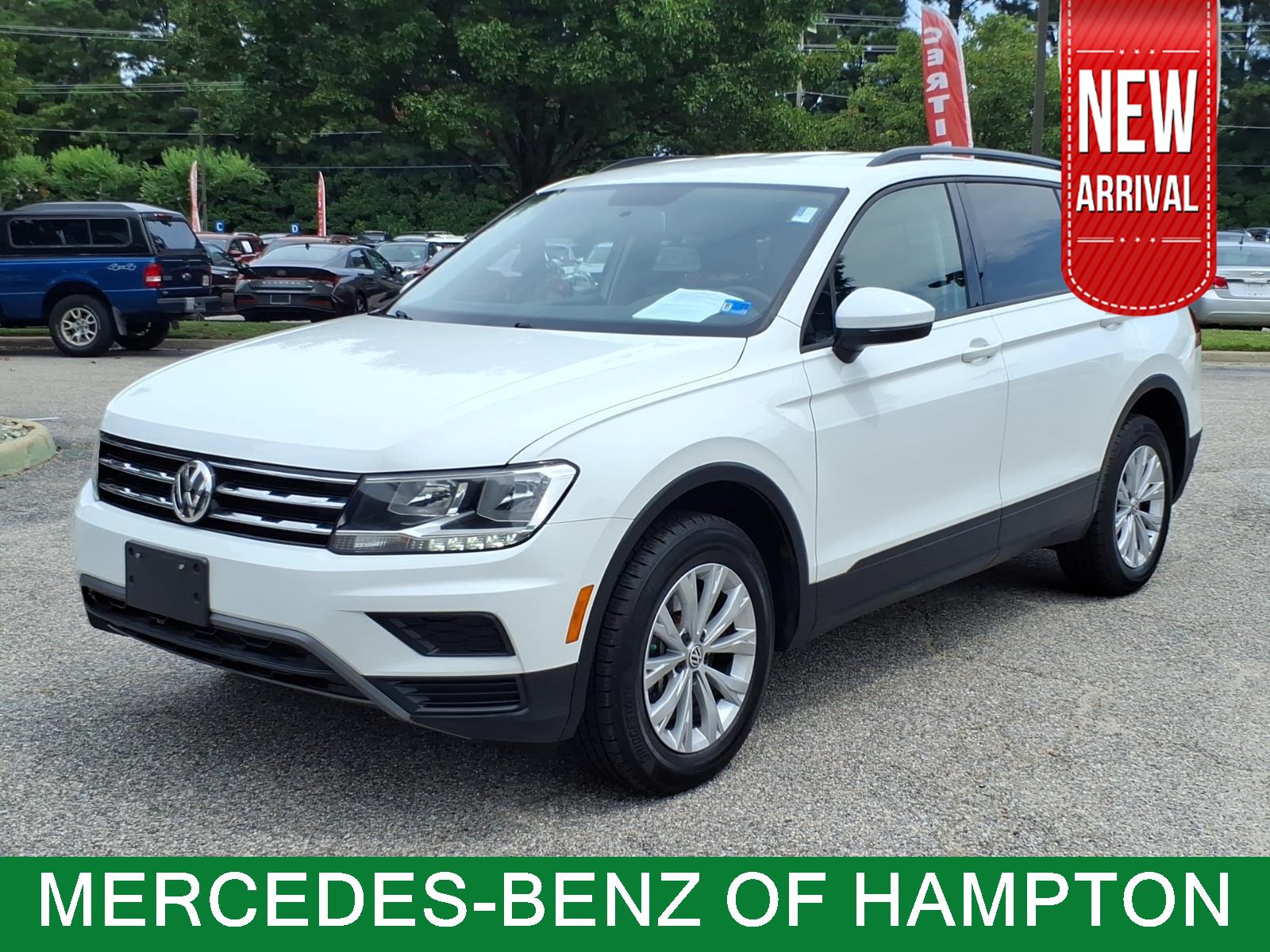 Pure White 2019 Volkswagen Tiguan SUV / Crossover All-Wheel Drive Automatic