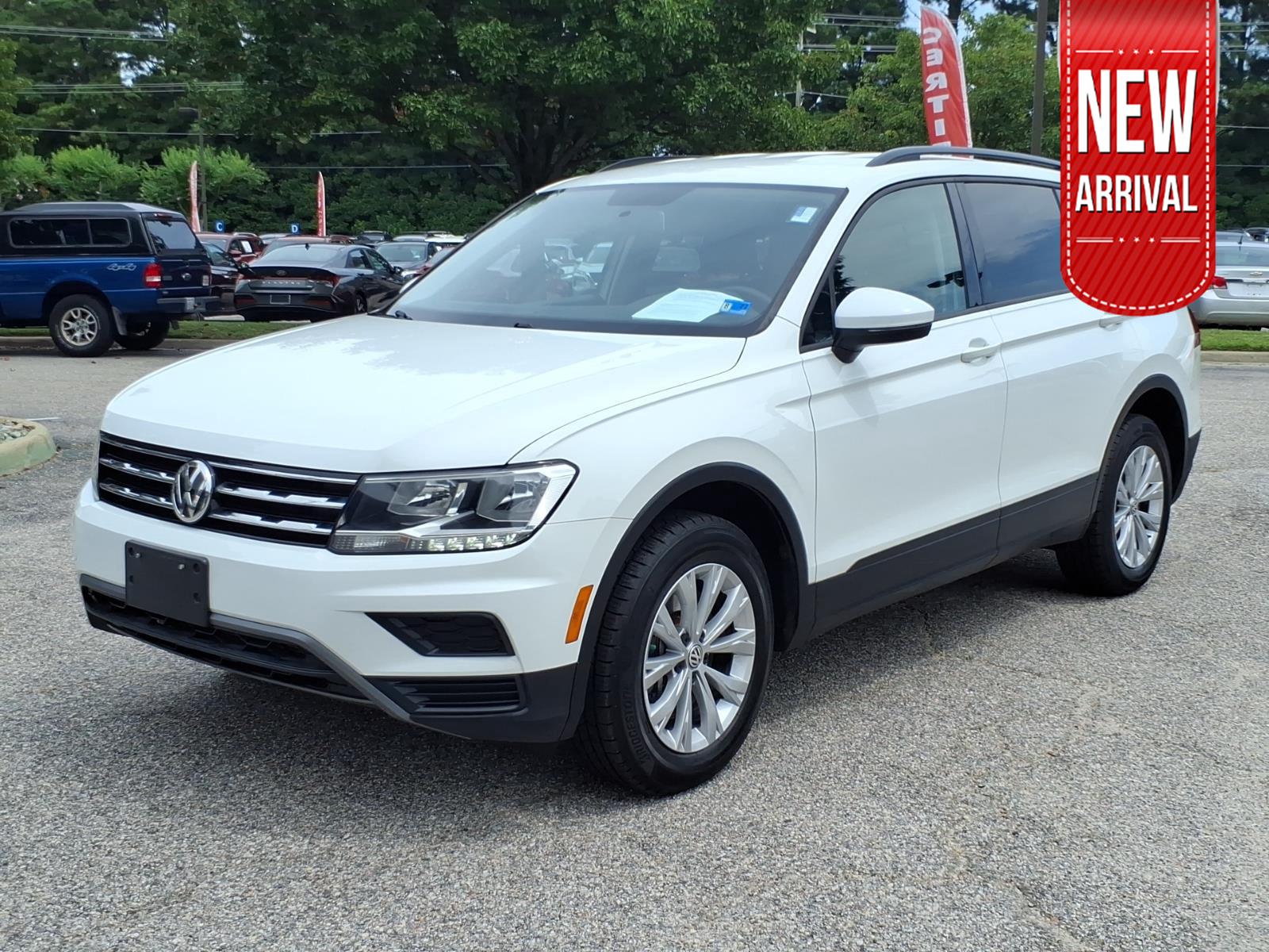 Pure White 2019 Volkswagen Tiguan SUV / Crossover All-Wheel Drive Automatic