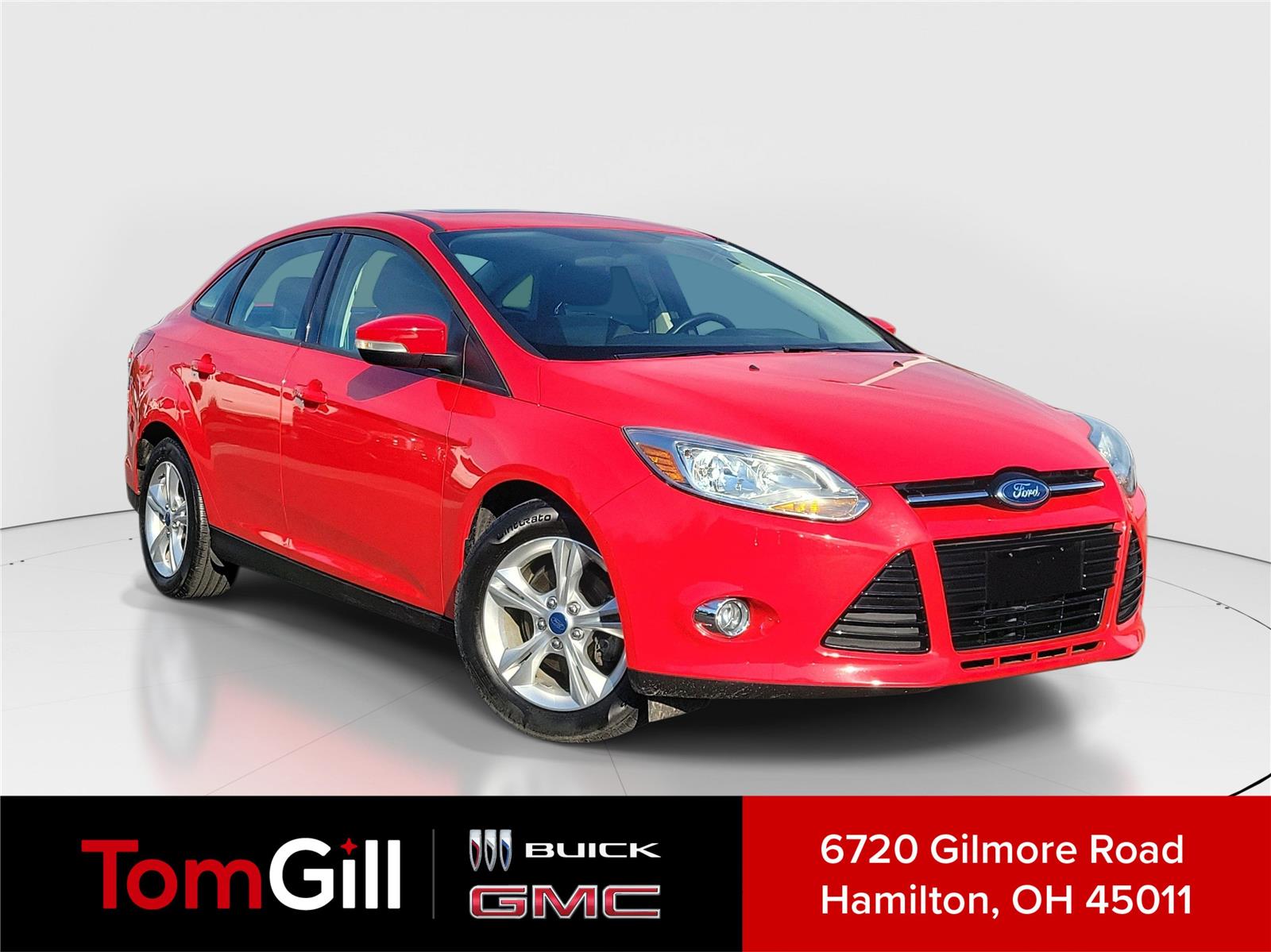 Race Red 2012 Ford Focus SE Sedan Front-Wheel Drive 6-Speed Automatic
