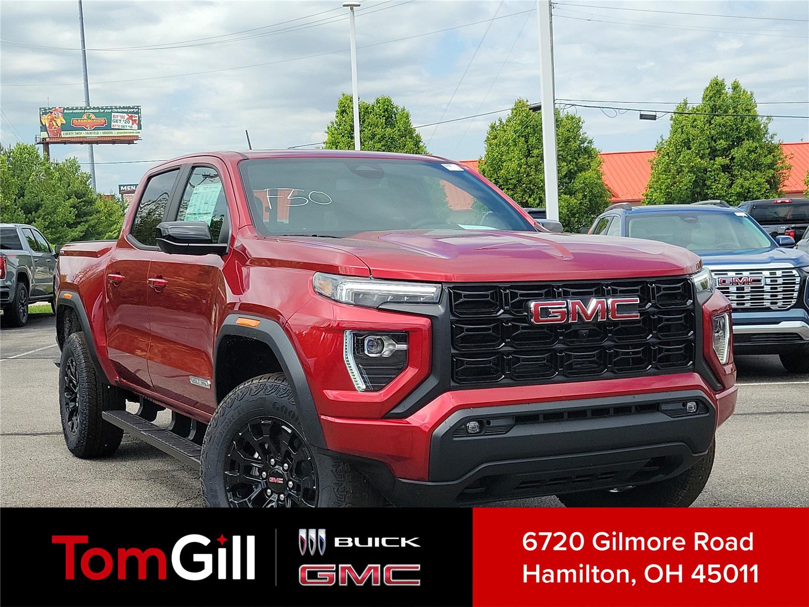 Volcanic Red Tintcoat 2026 GMC Canyon Elevation Crew Cab 4WD Pickup Truck Four-Wheel Drive 8-Speed Automatic