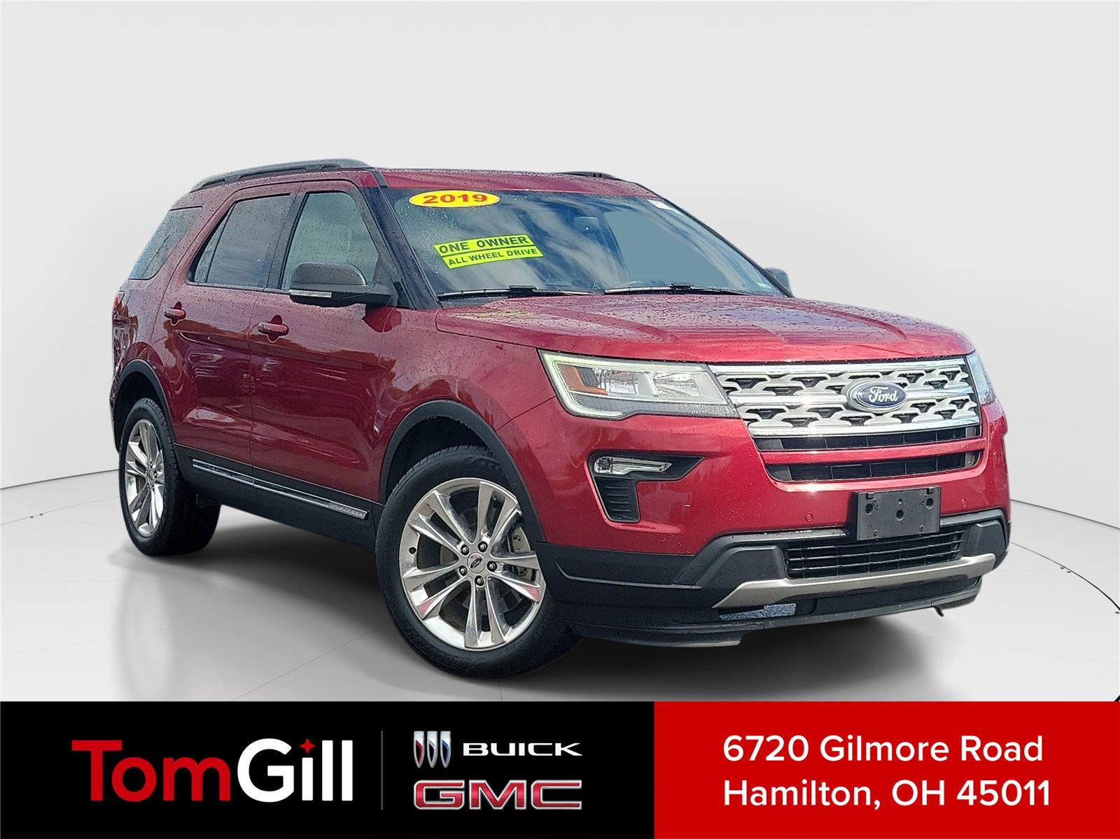 Ruby Red Metallic Tinted Clearcoat 2019 Ford Explorer XLT AWD SUV / Crossover All-Wheel Drive 6-Speed Automatic