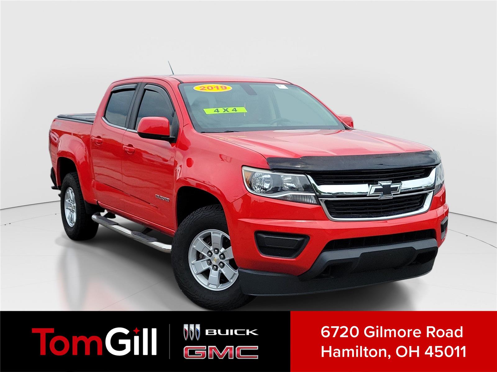 Red Hot 2019 Chevrolet Colorado Pickup Truck Four-Wheel Drive 8-Speed Automatic