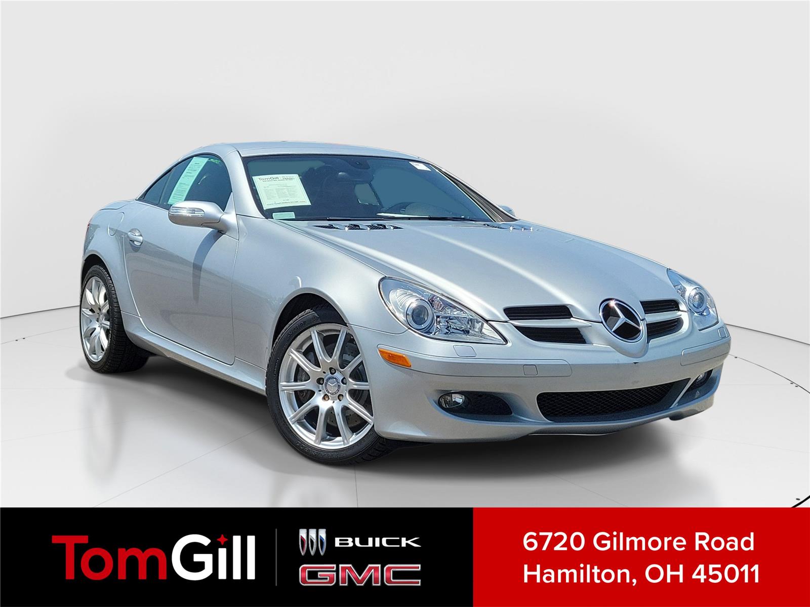Diamond Silver Metallic 2008 Mercedes-Benz SLK Convertible Rear-Wheel Drive Automatic