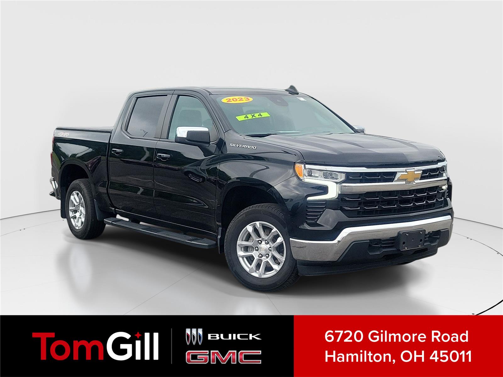 Black 2023 Chevrolet Silverado 1500 Pickup Truck Four-Wheel Drive 8-Speed Automatic