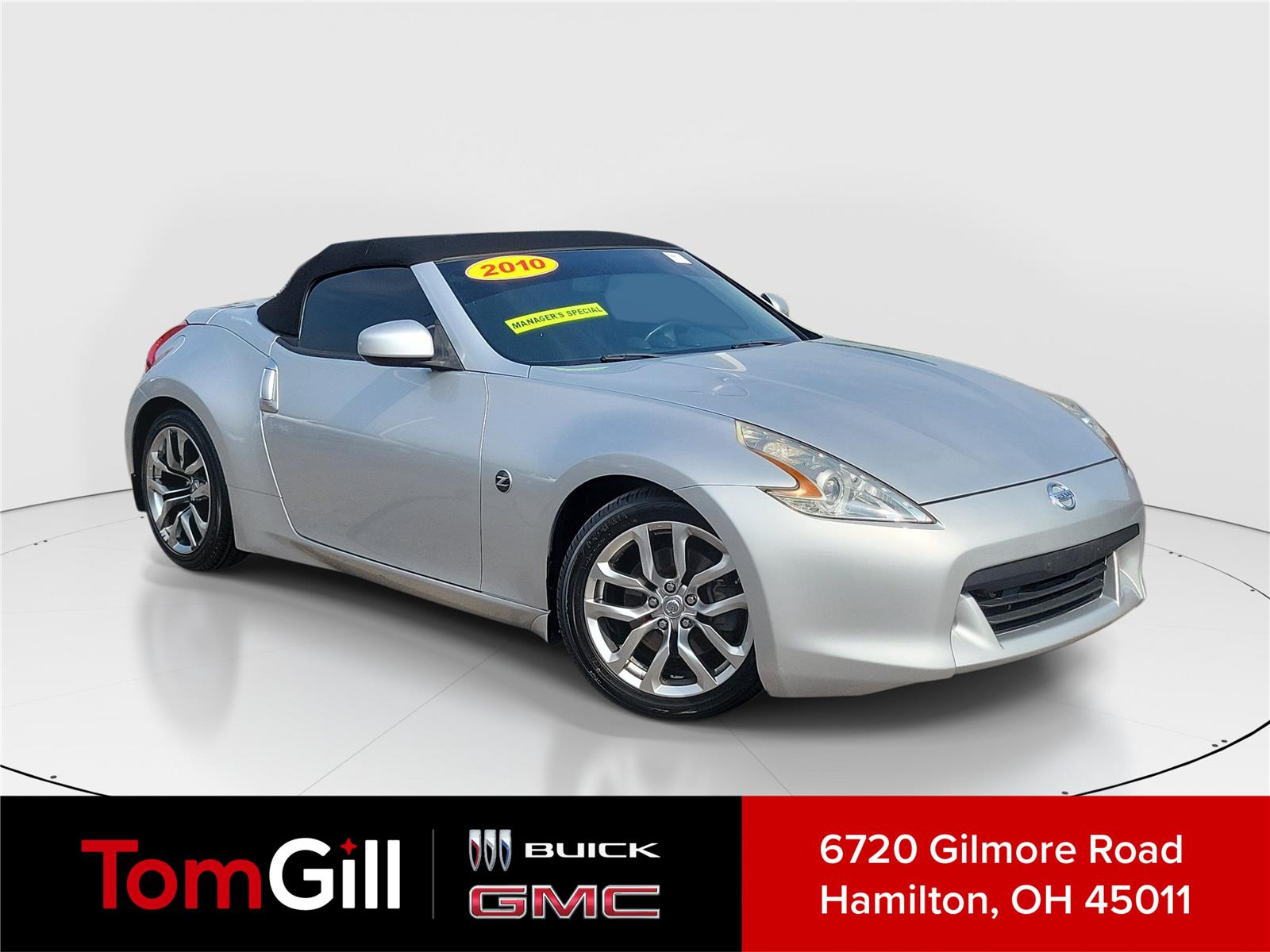 Brilliant Silver Metallic 2010 Nissan 370Z Convertible Rear-Wheel Drive Automatic