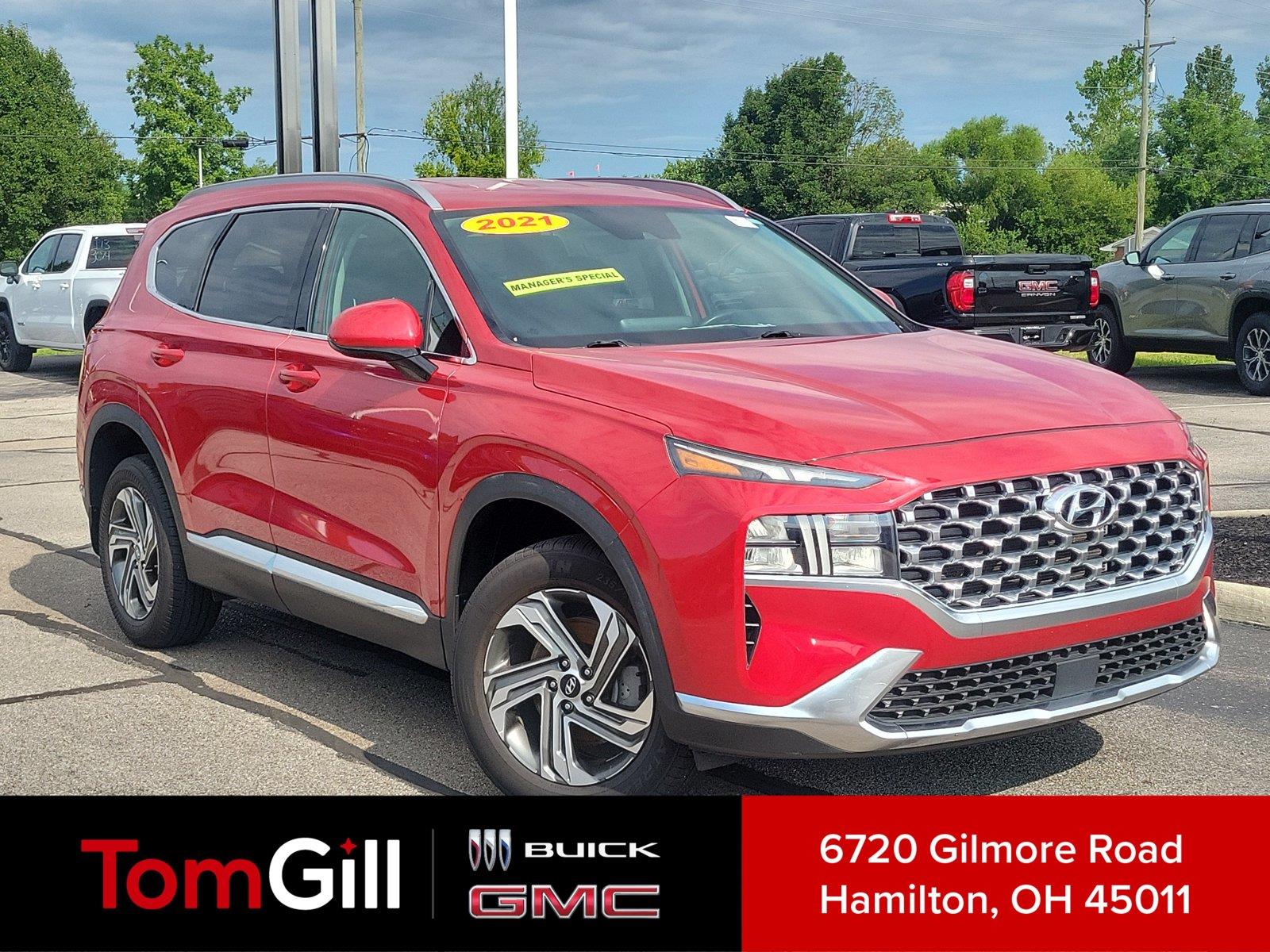 Calypso Red 2021 Hyundai Santa Fe SUV / Crossover All-Wheel Drive Automatic