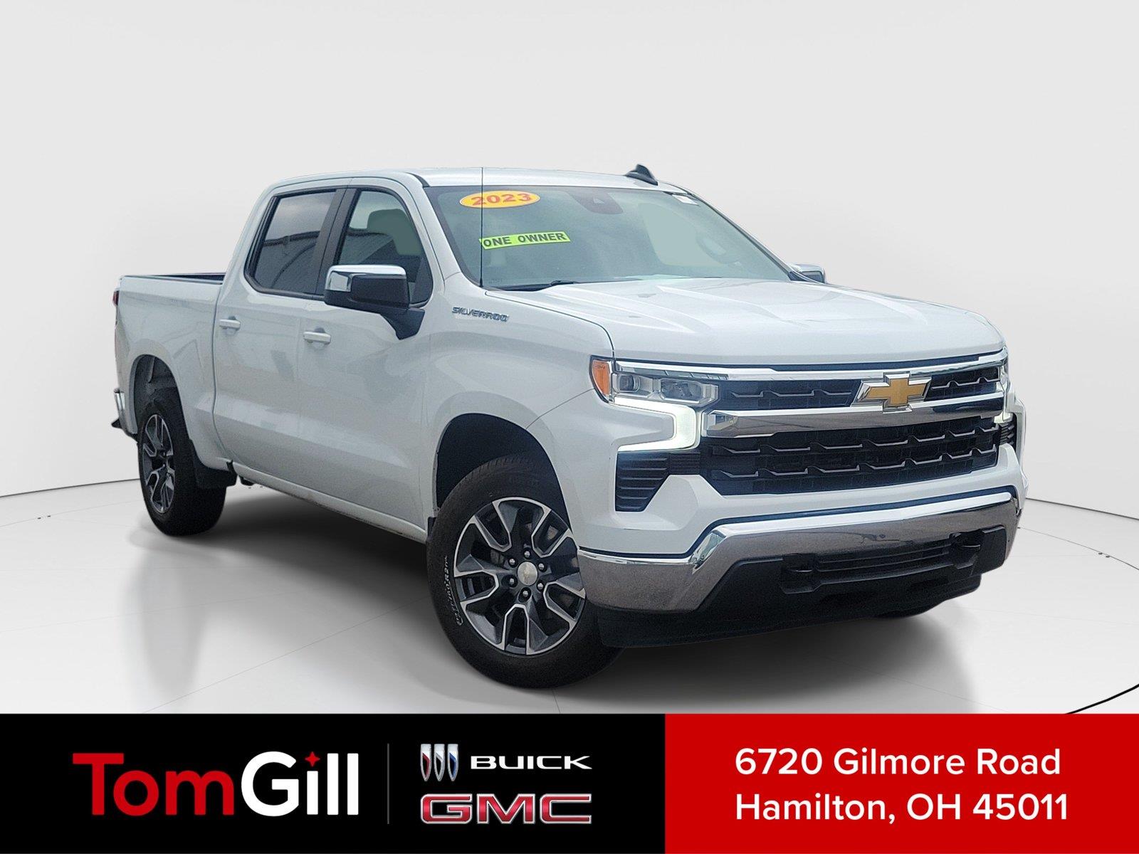 Summit White 2023 Chevrolet Silverado 1500 Pickup Truck Four-Wheel Drive 8-Speed Automatic