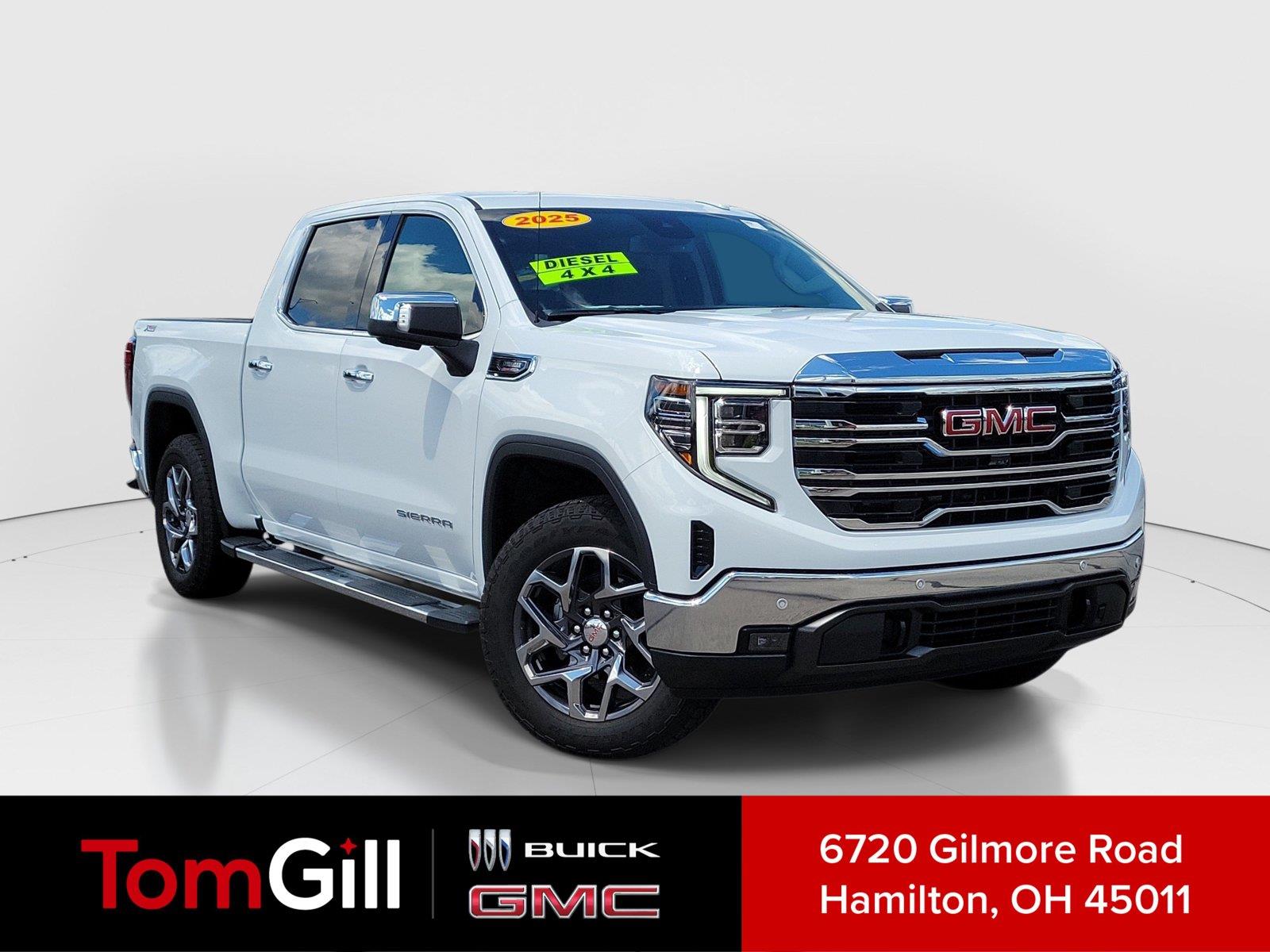 Summit White 2025 GMC Sierra 1500 Pickup Truck Four-Wheel Drive Automatic