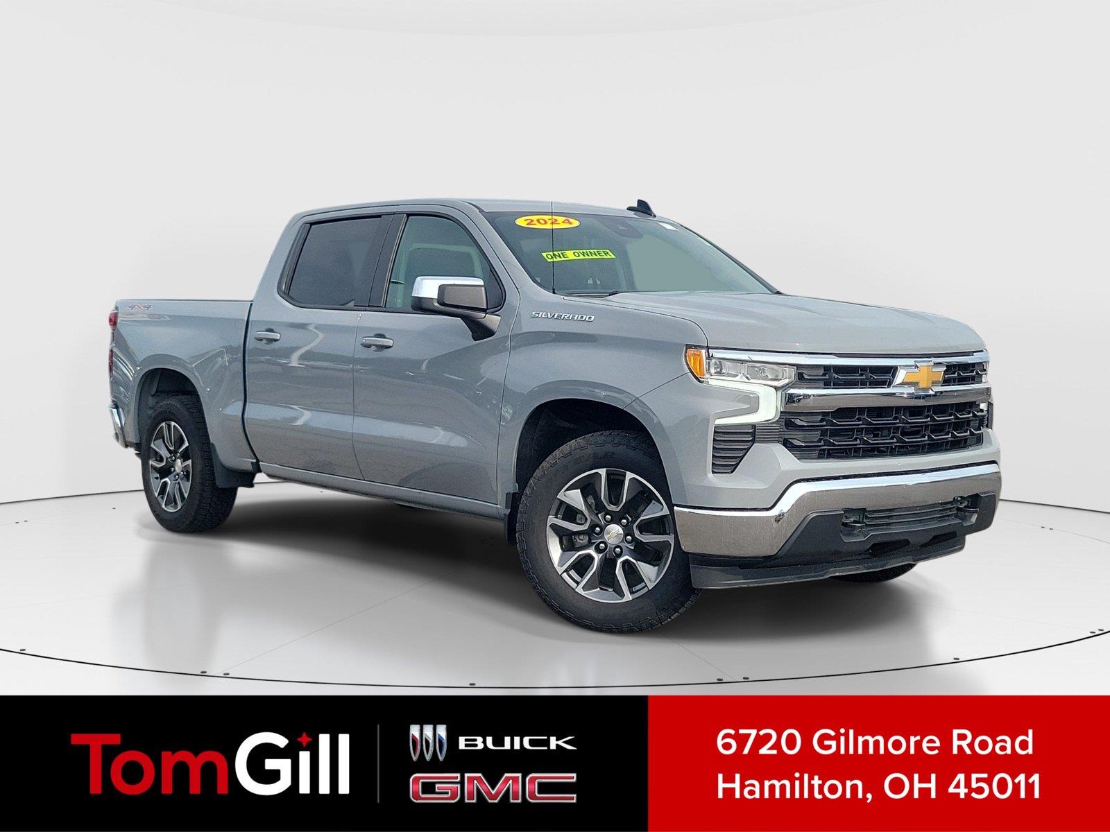 Slate Gray Metallic 2024 Chevrolet Silverado 1500 Pickup Truck Four-Wheel Drive 8-Speed Automatic