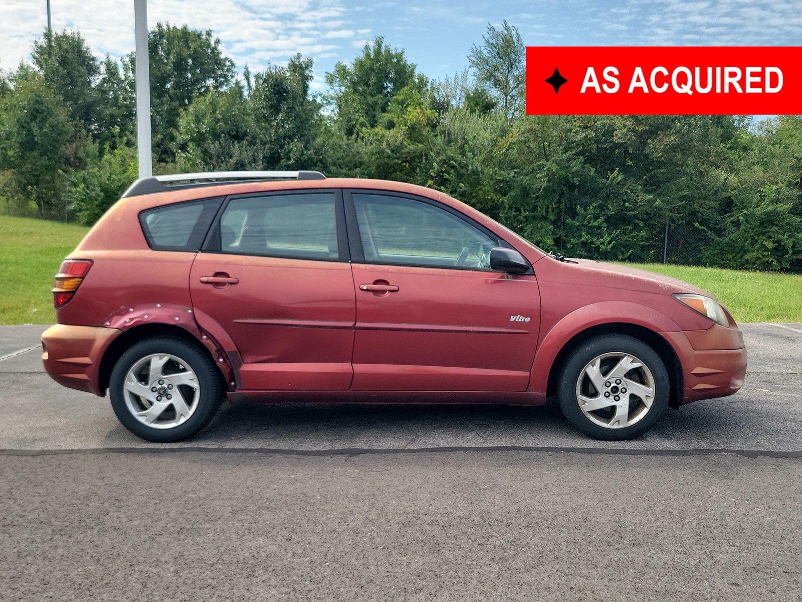 Salsa Dark Red 2004 Pontiac Vibe Hatchback Front-Wheel Drive 4-Speed Automatic Overdrive