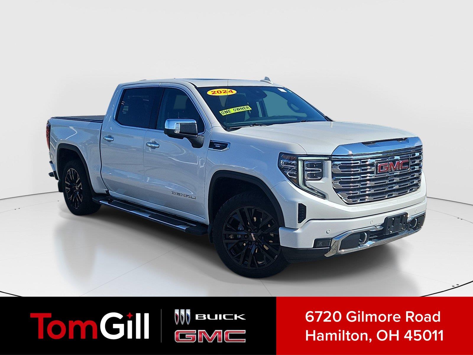 White Frost Tricoat 2024 GMC Sierra 1500 Pickup Truck Four-Wheel Drive Automatic