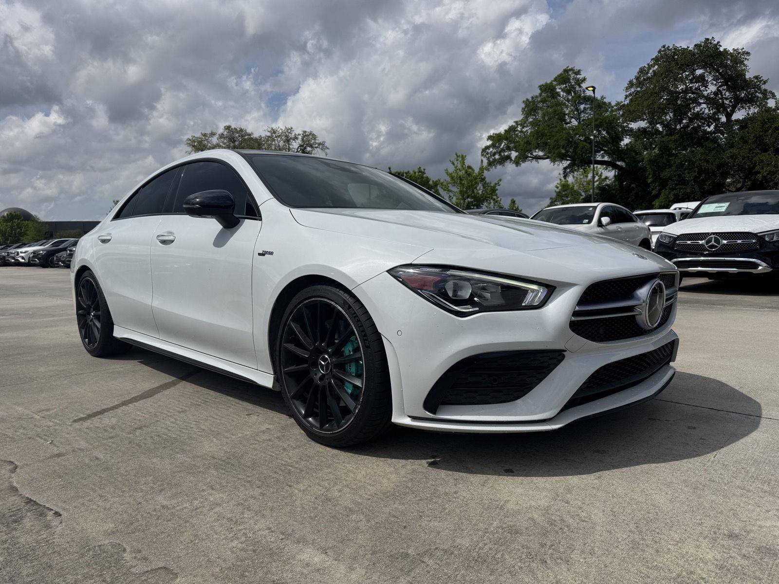 Digital White Pearl Metallic 2021 Mercedes-Benz CLA AMG CLA 35 4MATIC Coupe All-Wheel Drive Automatic
